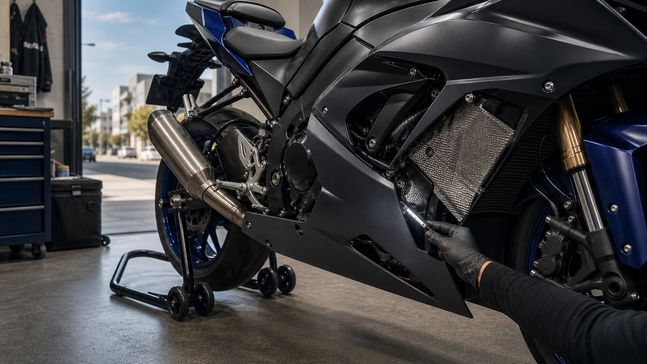 Suzuki GSX-R1000 Fairing Materials for Street Riding: Heat-Barrier and ABS Checks