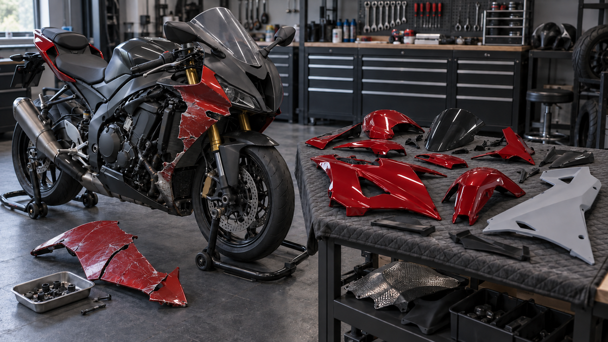 Best Replacement Fairings for a Crashed Sport Bike: A Rebuild Guide in 2026