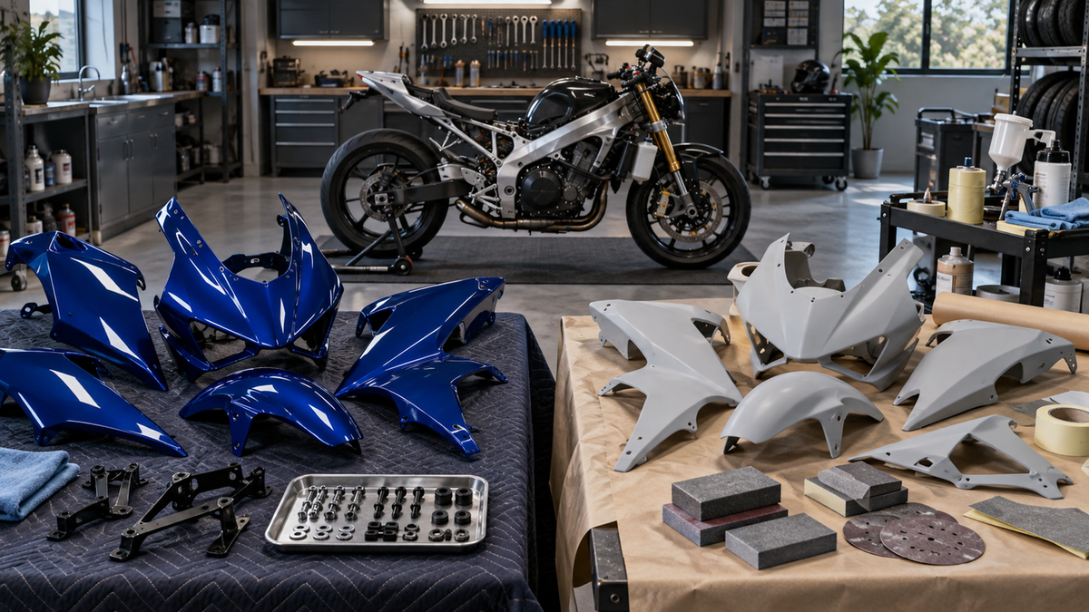 Should I Buy Painted or Unpainted Motorcycle Fairings for the Easiest Sport Bike Restoration? A Workflow-First Guide