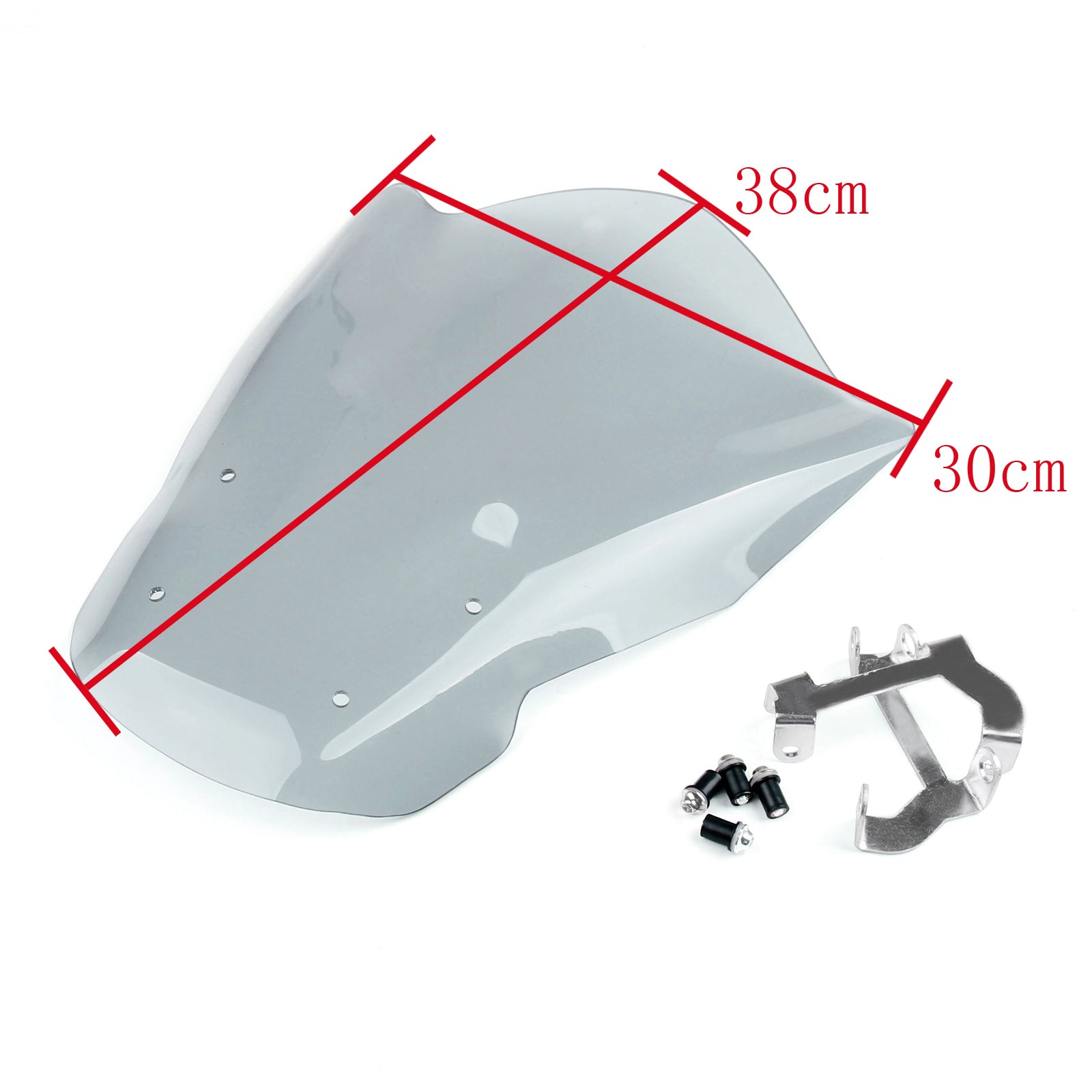 2013-2015 Yamaha MT-07 FZ-07 Windshield WindScreen + Bolts Bracket