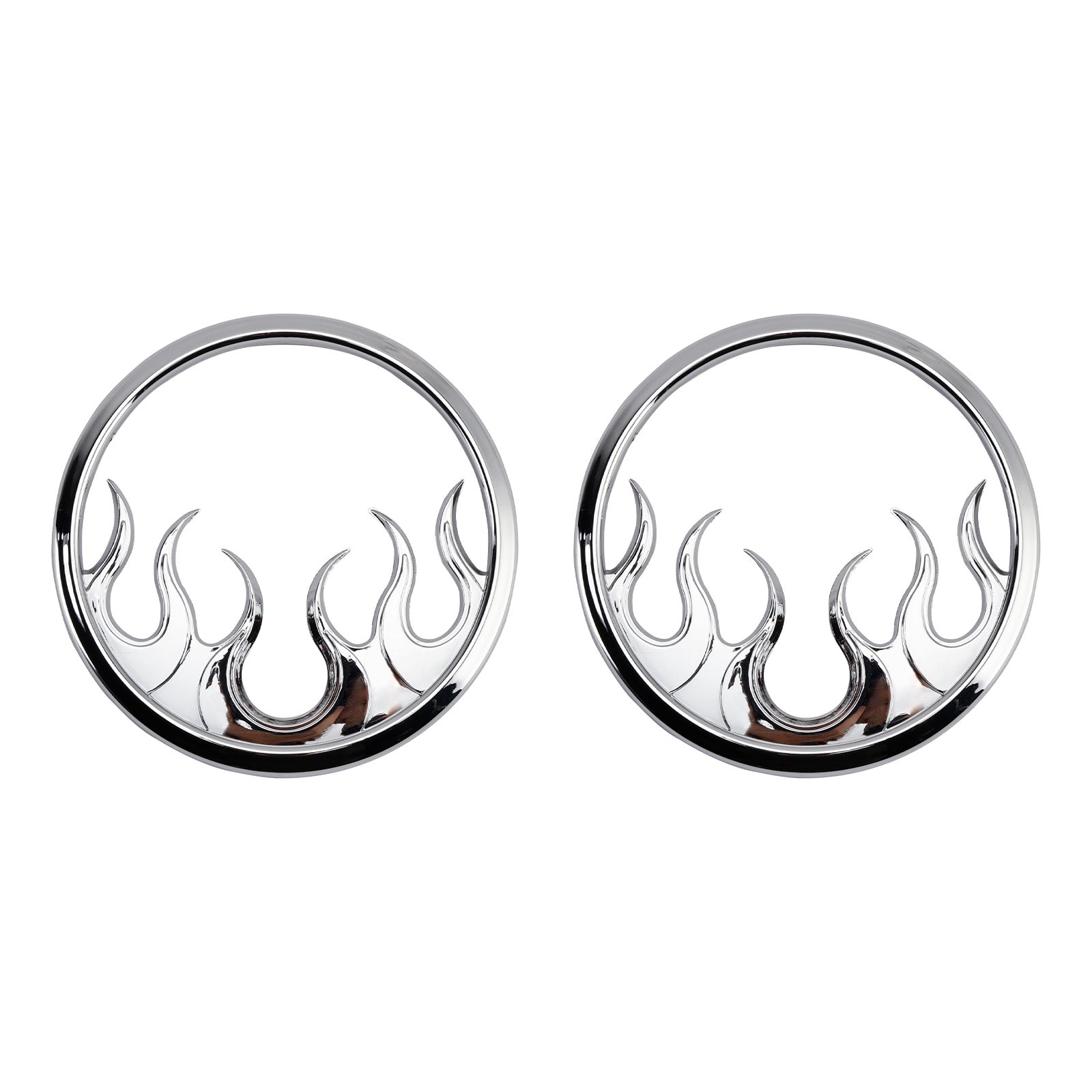 Touring Electra Glide Ultra Classic Flame Speaker Grills Accent Trim Cover