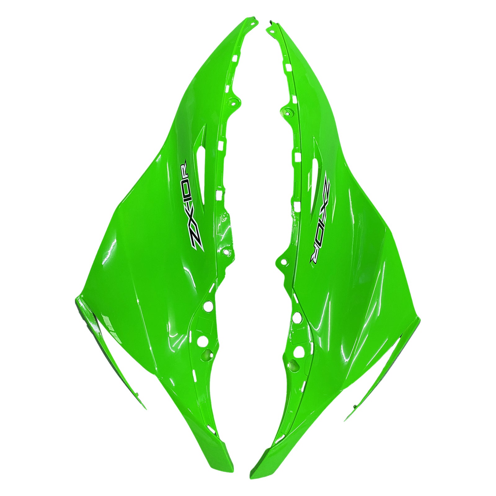 Amotopart 2011-2015 Kawasaki ZX10R Green Black Fairing Kit