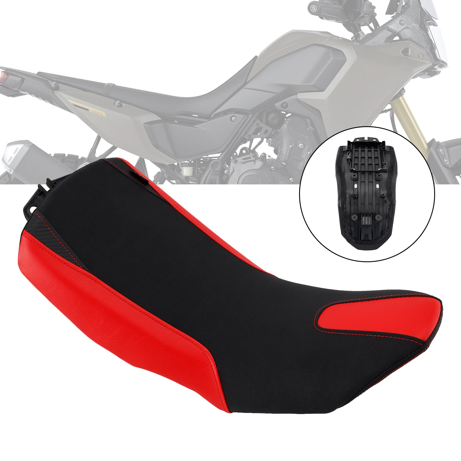 2019-2024 23 Yamaha Tenere 700 Black Front Driver Seat Raider Cushion Fit Blue