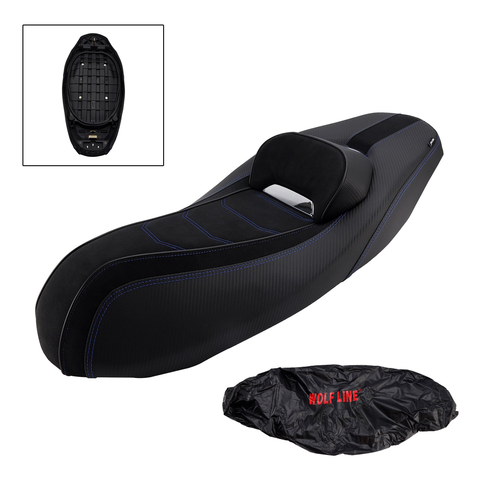 20-23 Yamaha Nmax155 N-Max 155 Poduszka kierowcy przedniego siedzenia Raider Pu Blue Fit