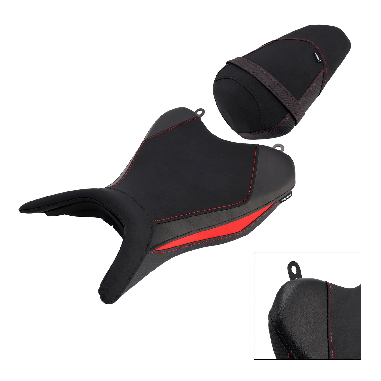 25 Yamaha Yzf-R3 Mt-03 Lower Front W/ Rear Seat Driver Pillion Red