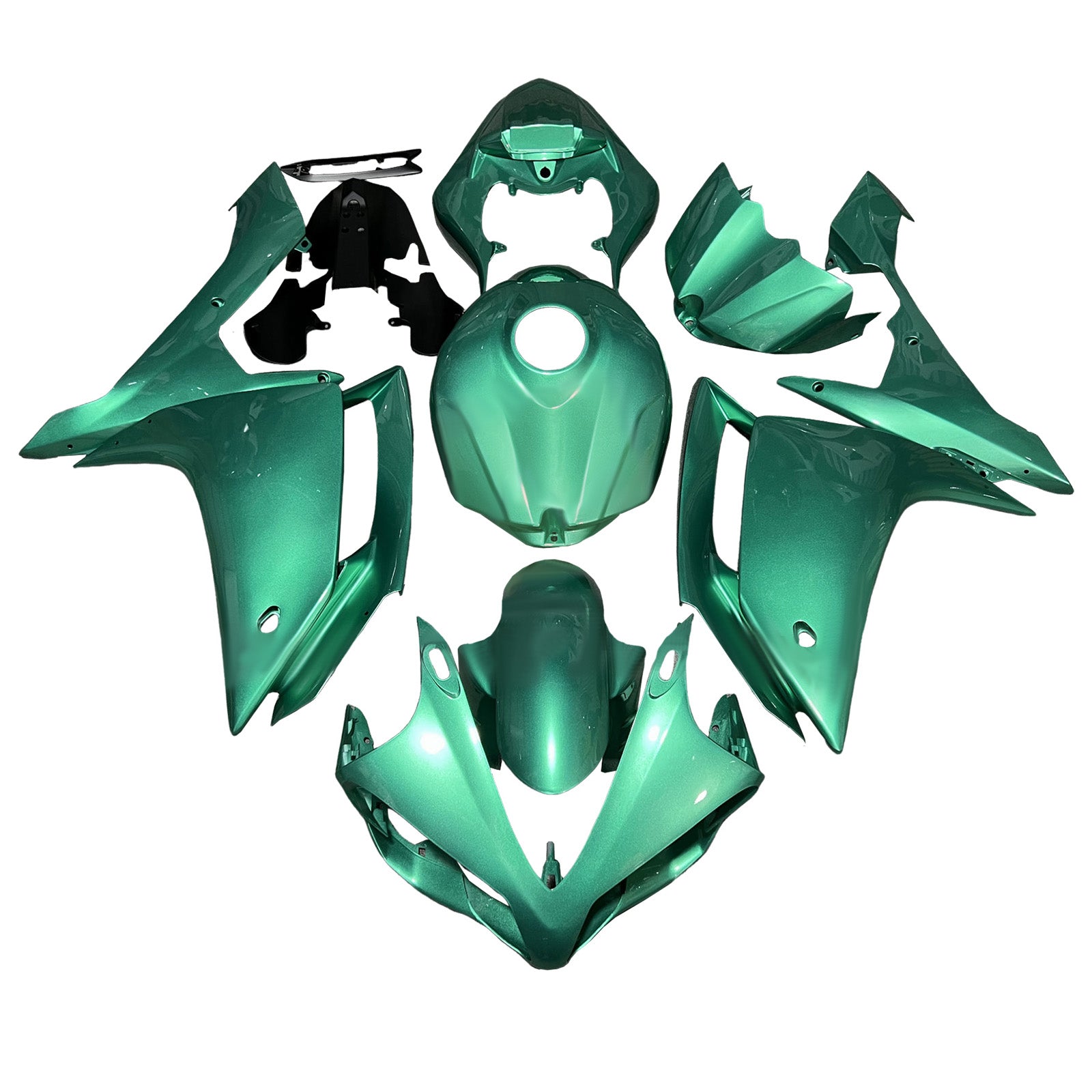 Amotopart 2007-2008 Yamaha YZF-R1 Green Fairing Kit