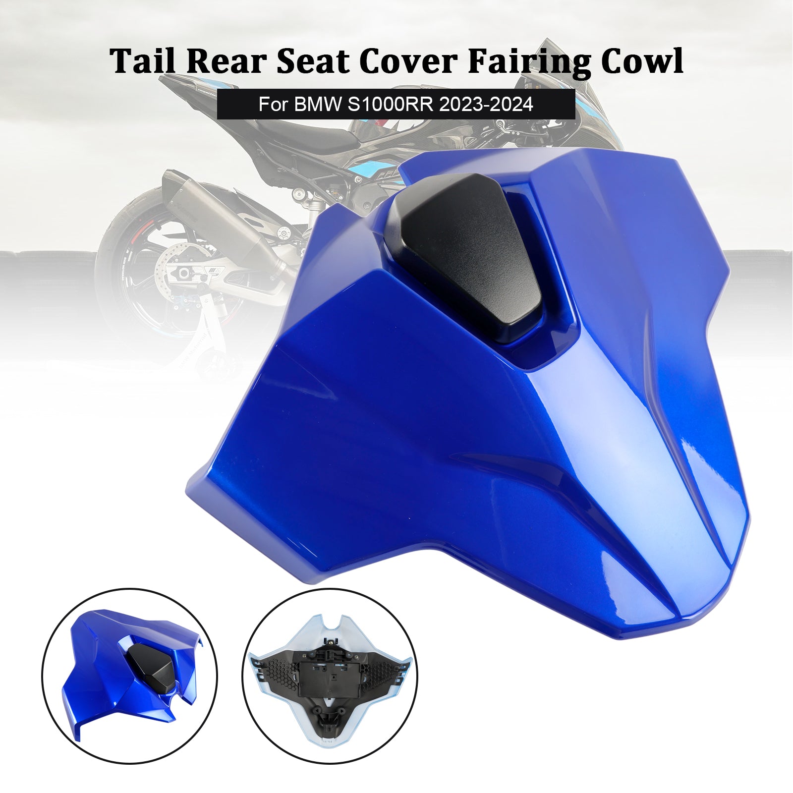 23-24 BMW S1000RR Svans baksäte Cover Fairing Cowl