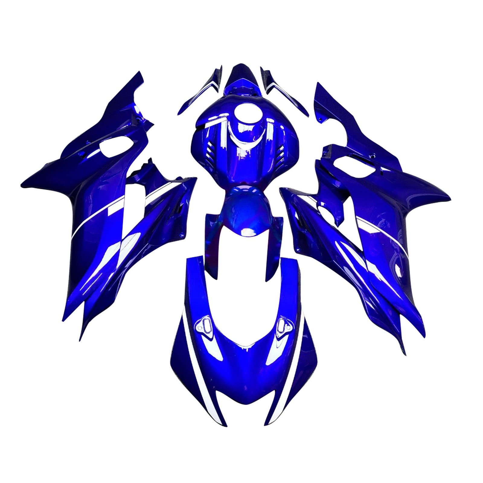 Amotopart 2017-2023 Yamaha YZF-R6 Blue Fairing Kit