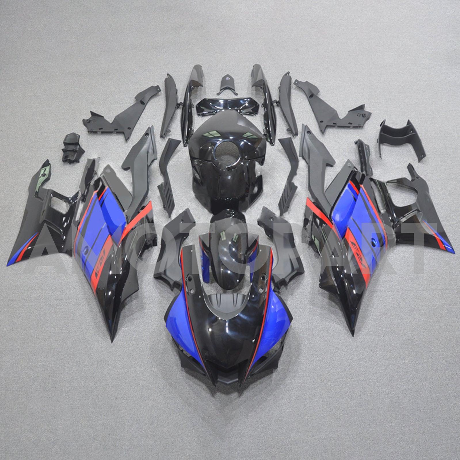 Amotopart 2019-2021 Yamaha YZF-R3 R25 Black Red Blue Fairing Kit