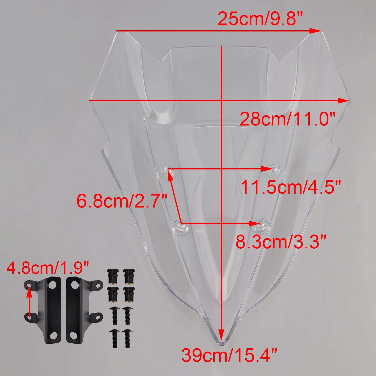 2024-2025 KAWASAKI Z500 Windshield Windscreen