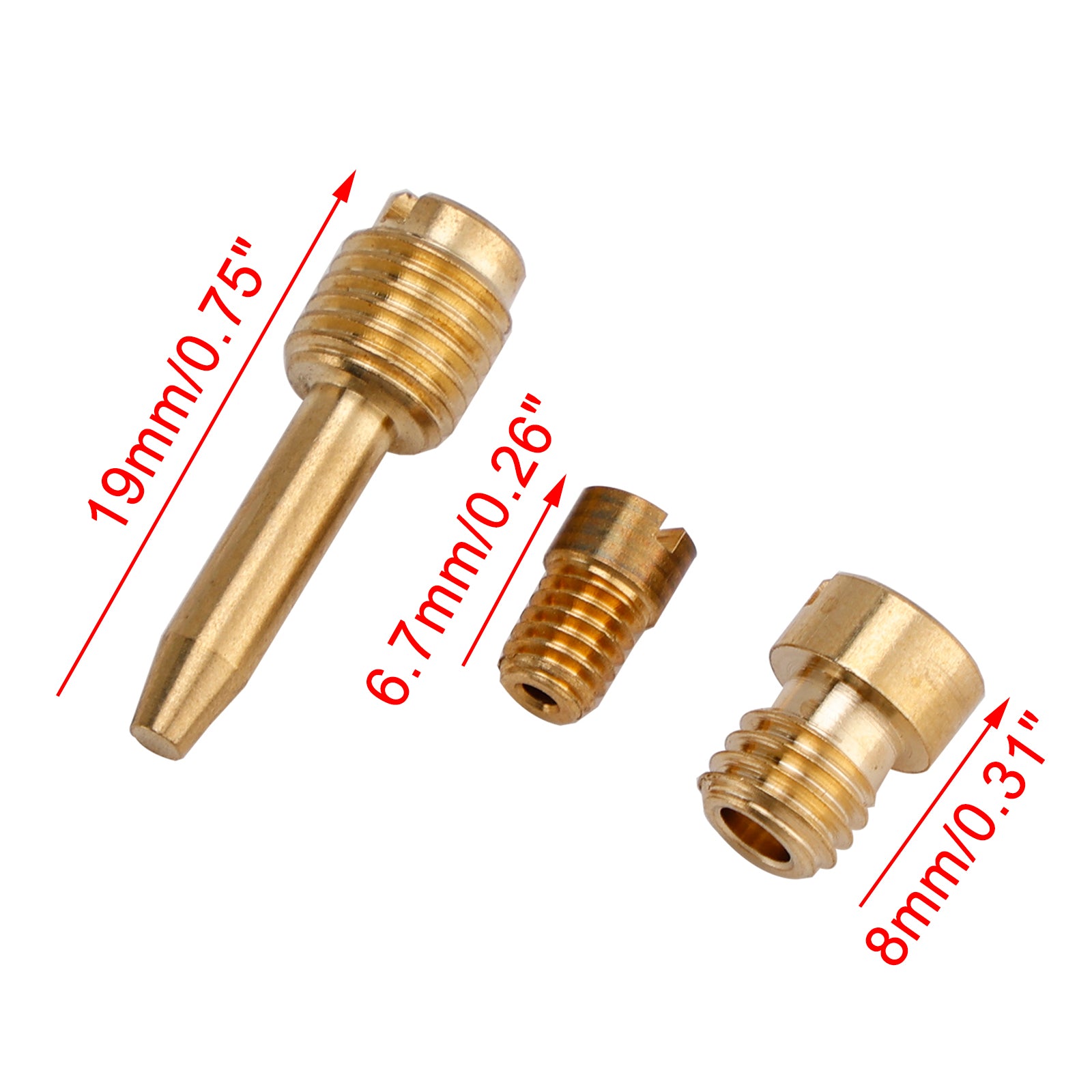 1981–2019 Yamaha Y-Zinger 50 PW50 Vergaser-Reparatursatz passend