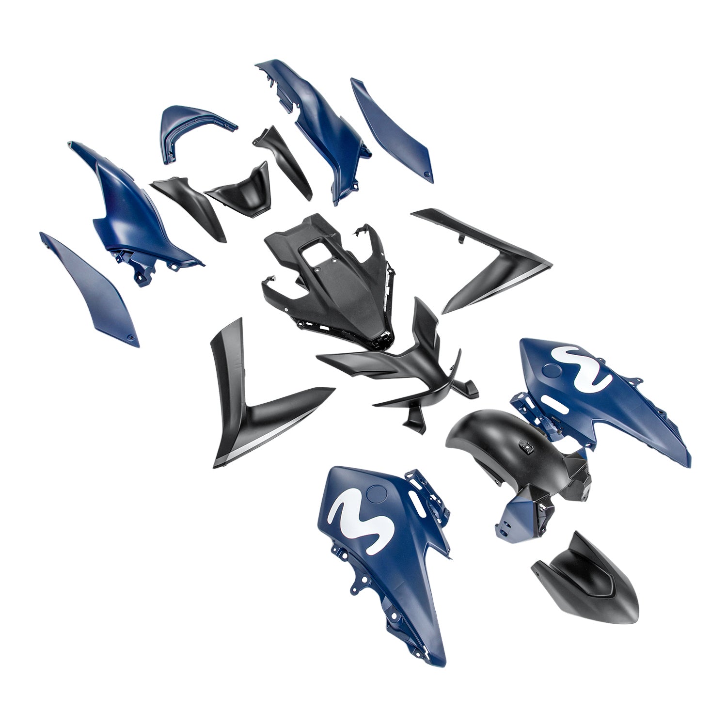 Amotopart 2023-2024 Yamaha T-MAX 560 Navy Blue Black Fairing Kit