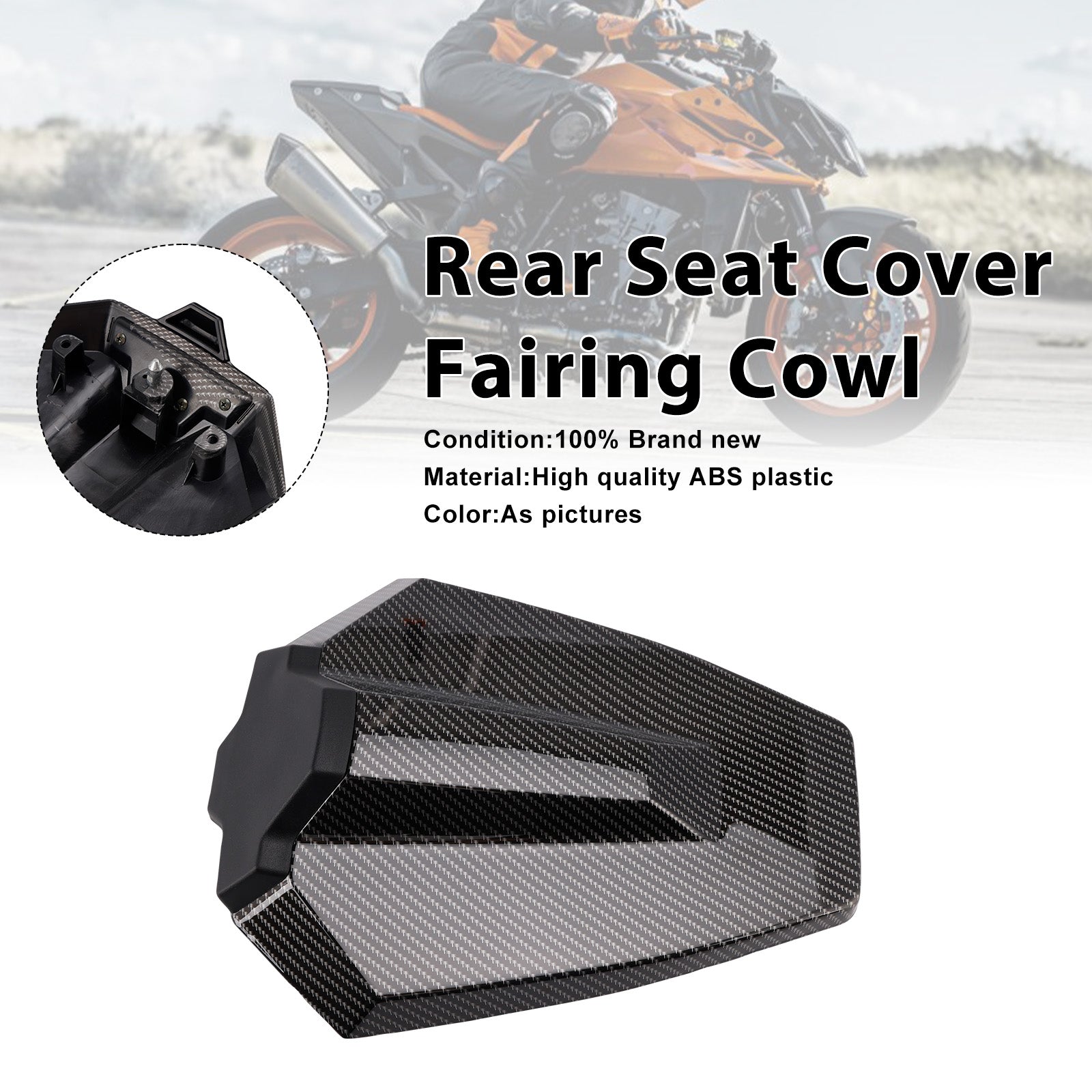 2024-2025 Duke 990 Rear Pillion Seat Cover Fairing Cowl