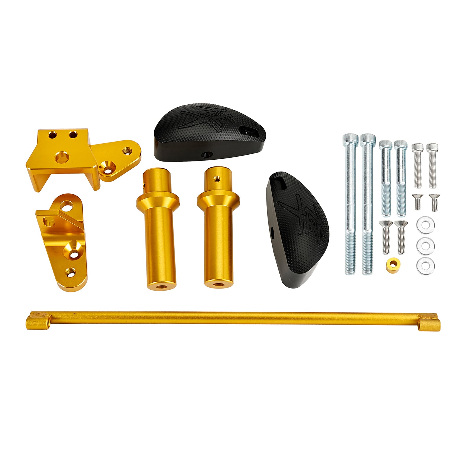 08-20 Suzuki Gsxr1300 Hayabusa Estator Motor Slider Cnc Protector Pad Oro