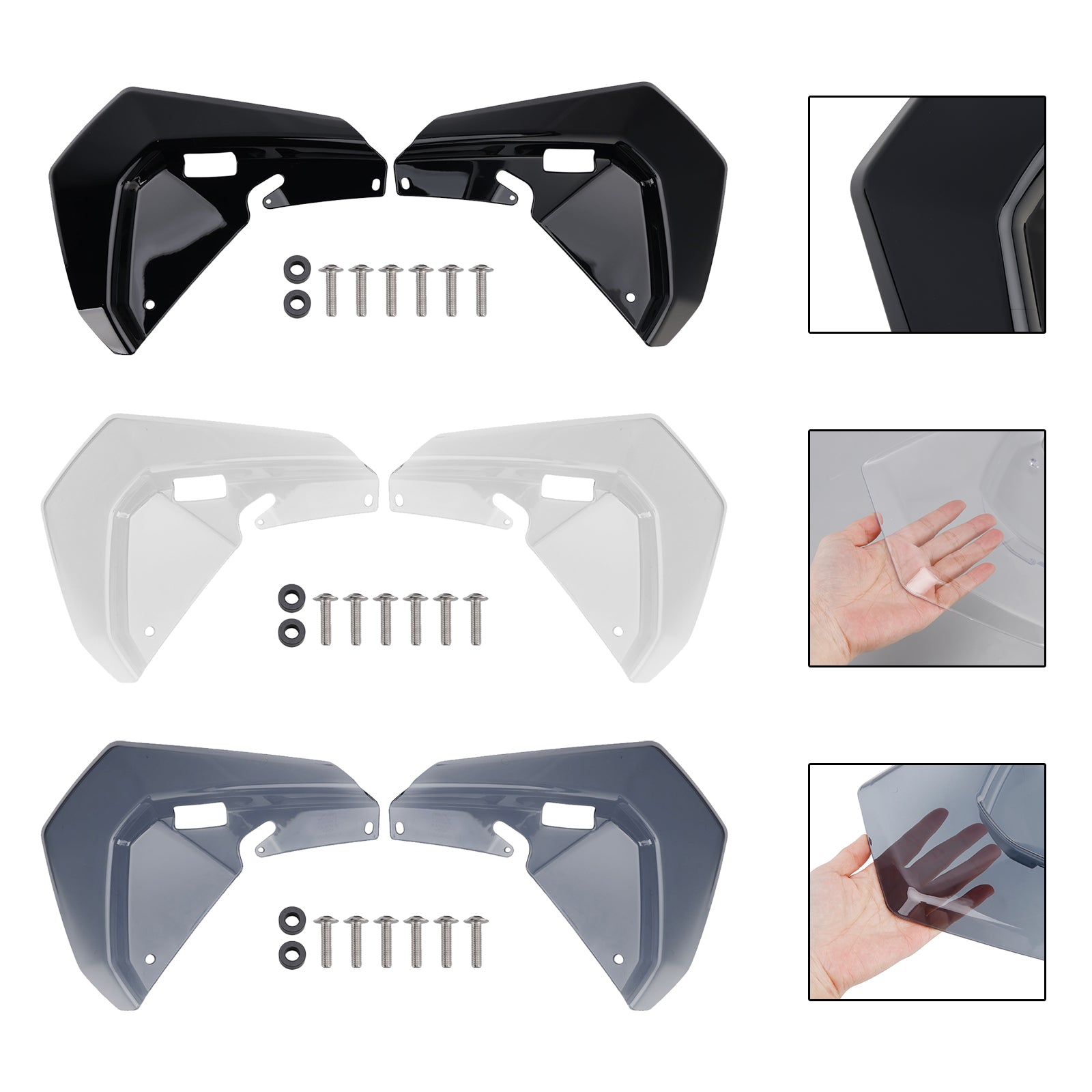 2025-2026 BMW R1300GS ADV Windshield Plate Side Panels