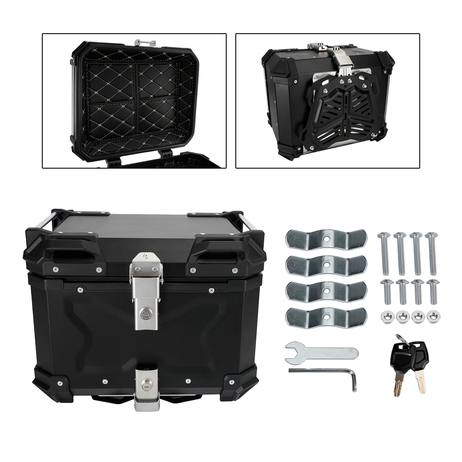 BMW R1200GS R1250GS F750GS 65L PACK TRUNK TRUNK PLAX TOP BAGAGE Pudełko Universal