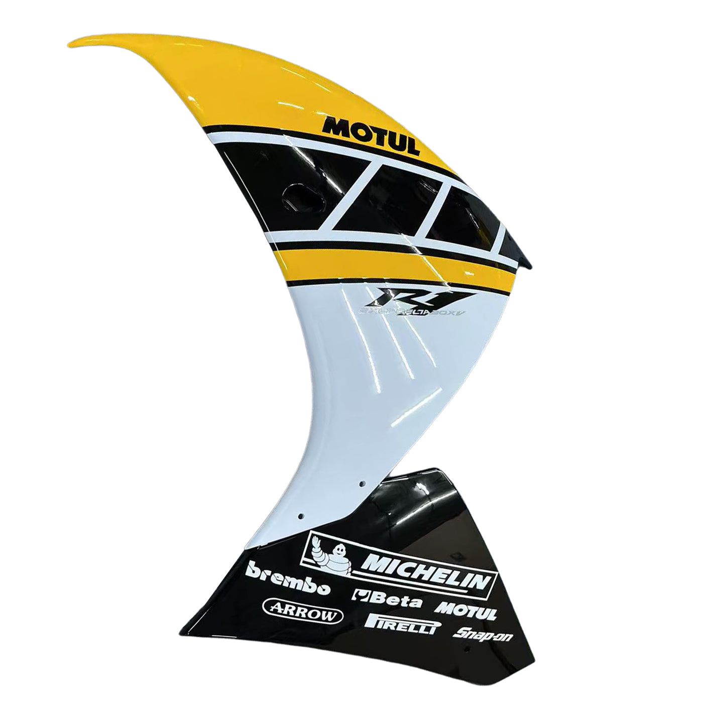 Amotopart 2009-2011 Yamaha YZF 1000 R1 Yellow Black White Fairing Kit