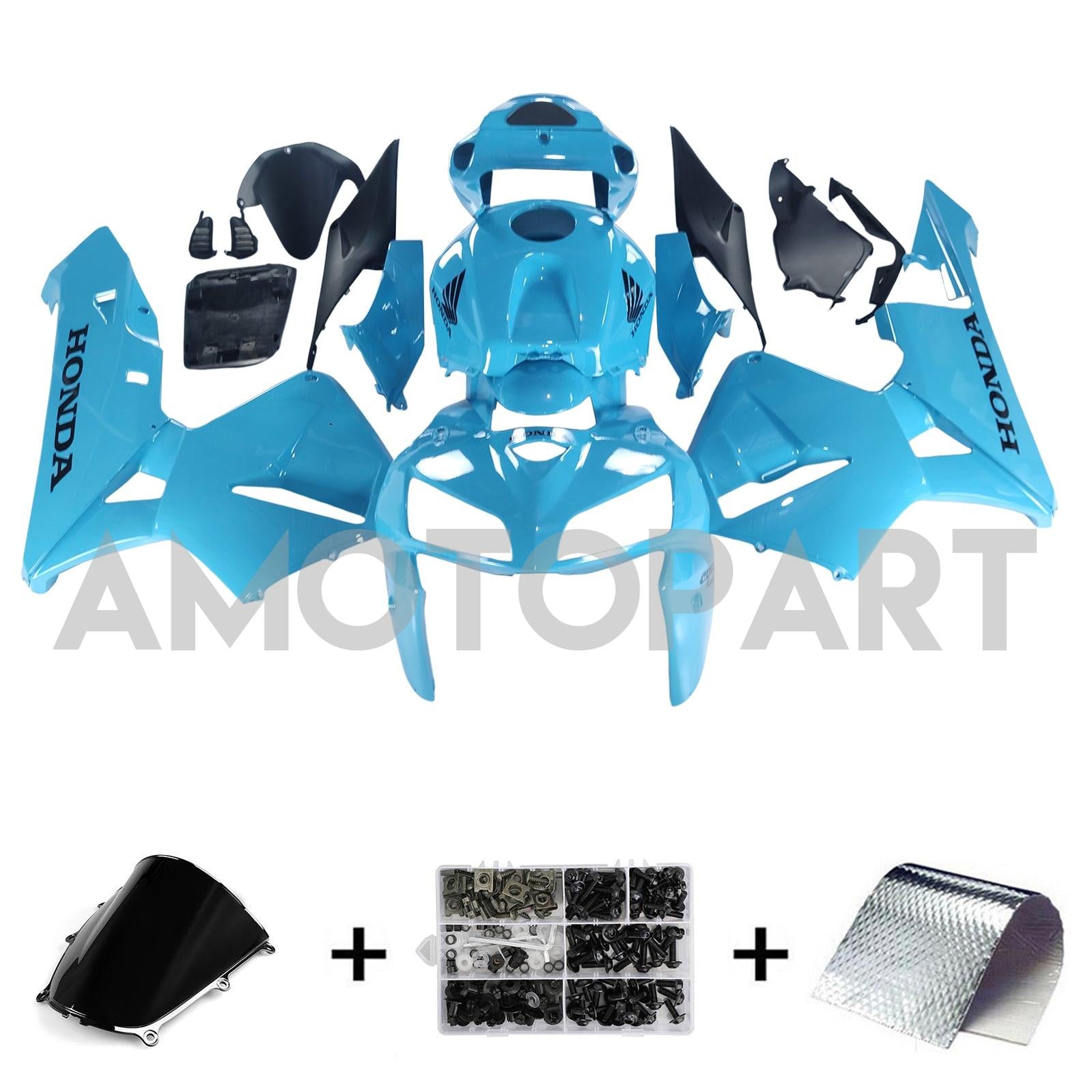 Amotopart 2005-2006 Honda CBR600RR Blue Fairing Kit
