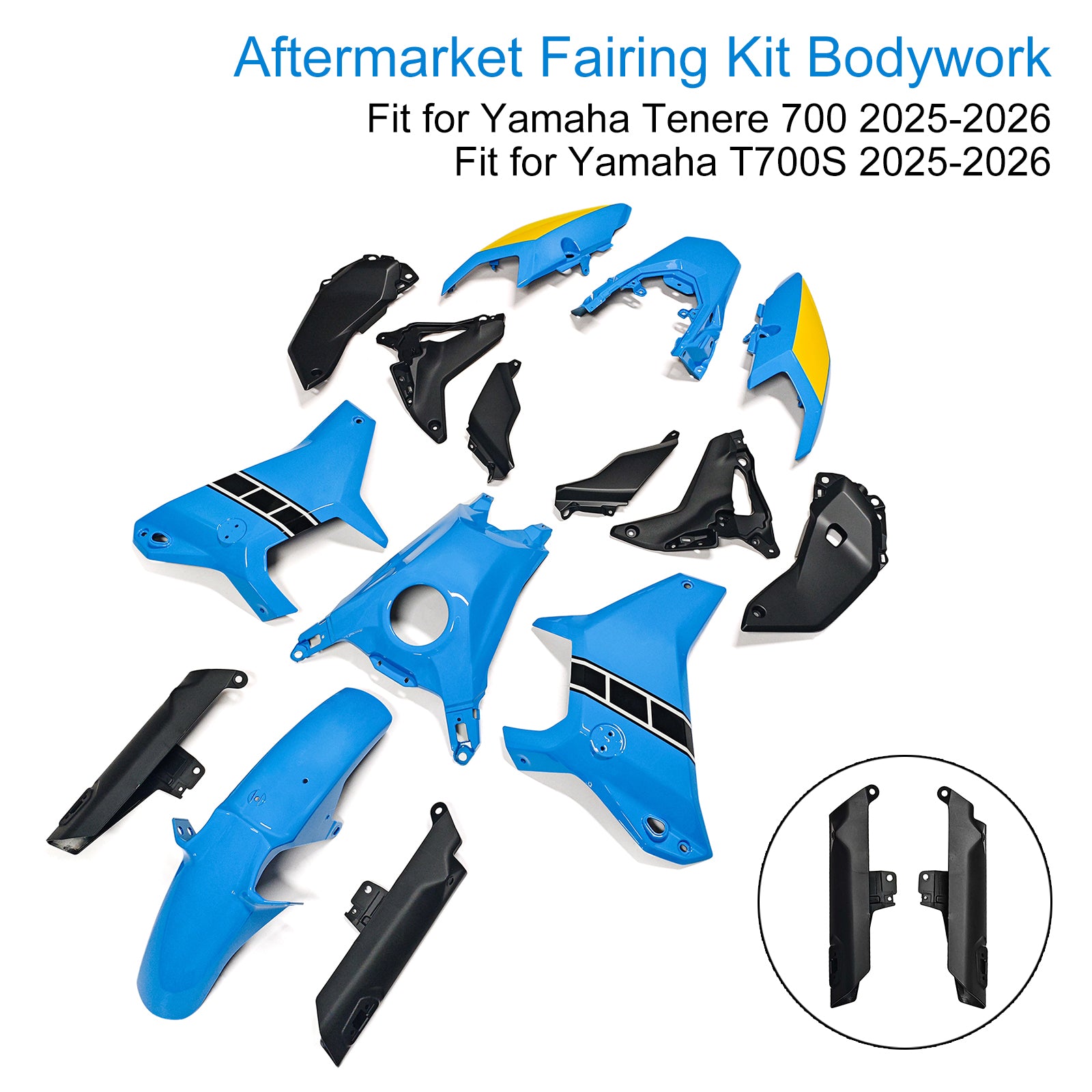 Amotopart 2025-2026 Yamaha Tenere 700 T700S Fairing Kit Collection