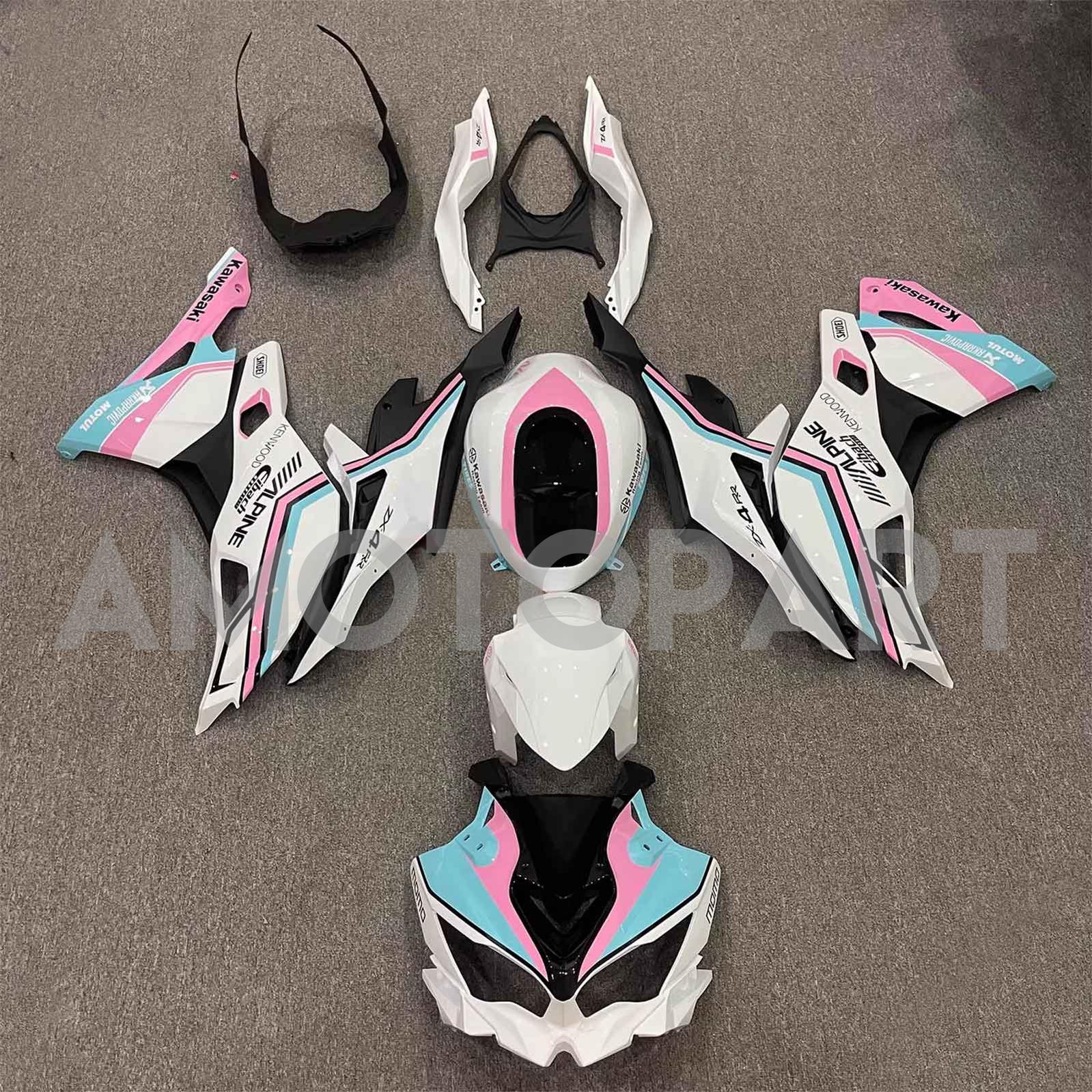 Amotopart 2019-2025 Ninja ZX25R ZX4R ZX4RR Kawasaki Fairing Kit Collection Two