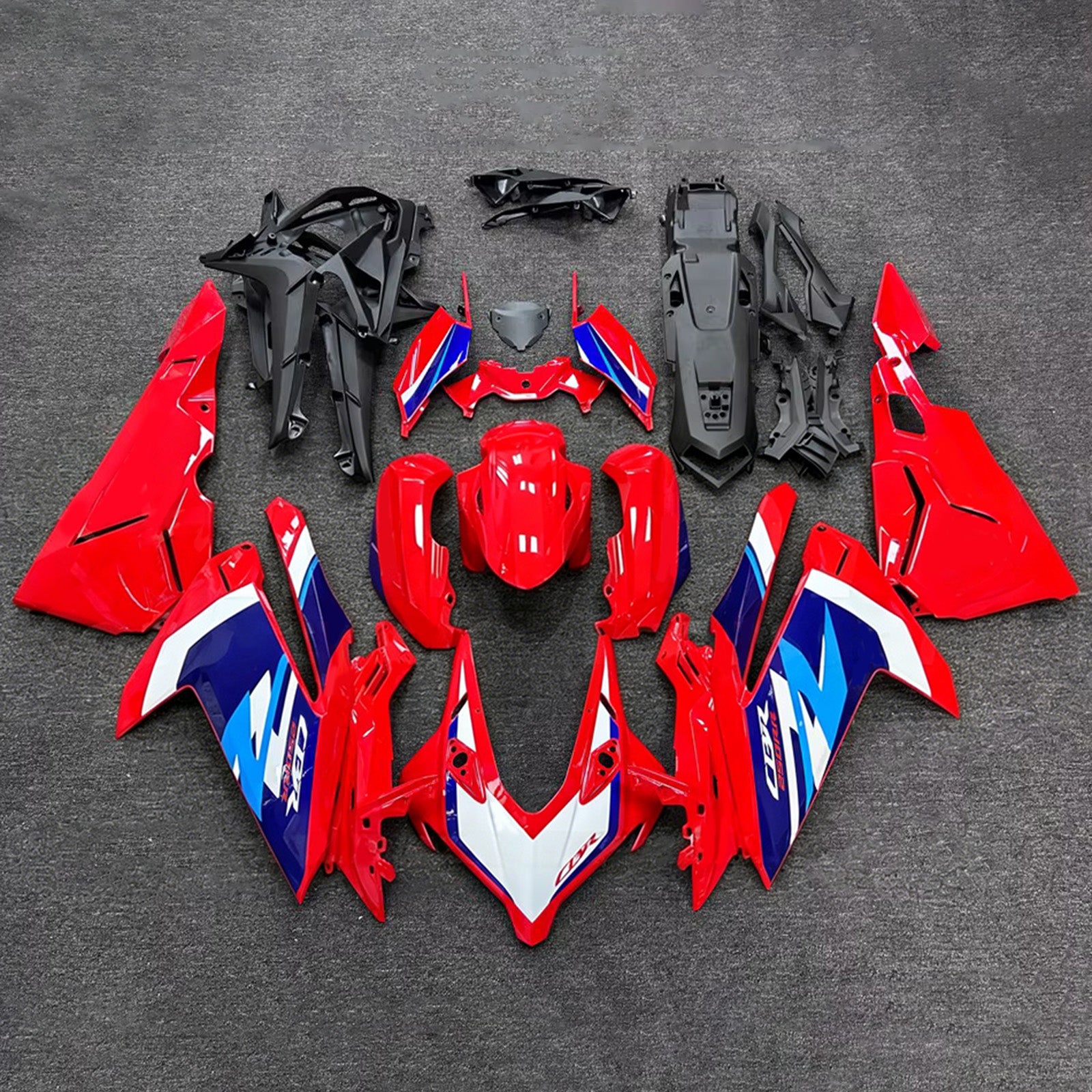 Sada kapotáže Amotopart 2023-2024 Honda CBR250RR červená/modrá