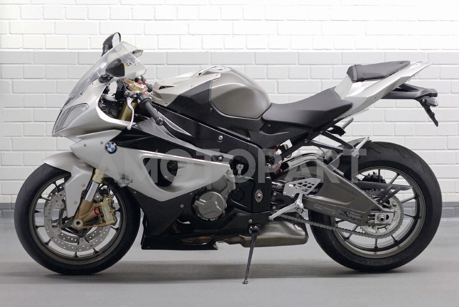 Amotopart 2009-2014 BMW S1000RR Sliver Black Fairing Kit