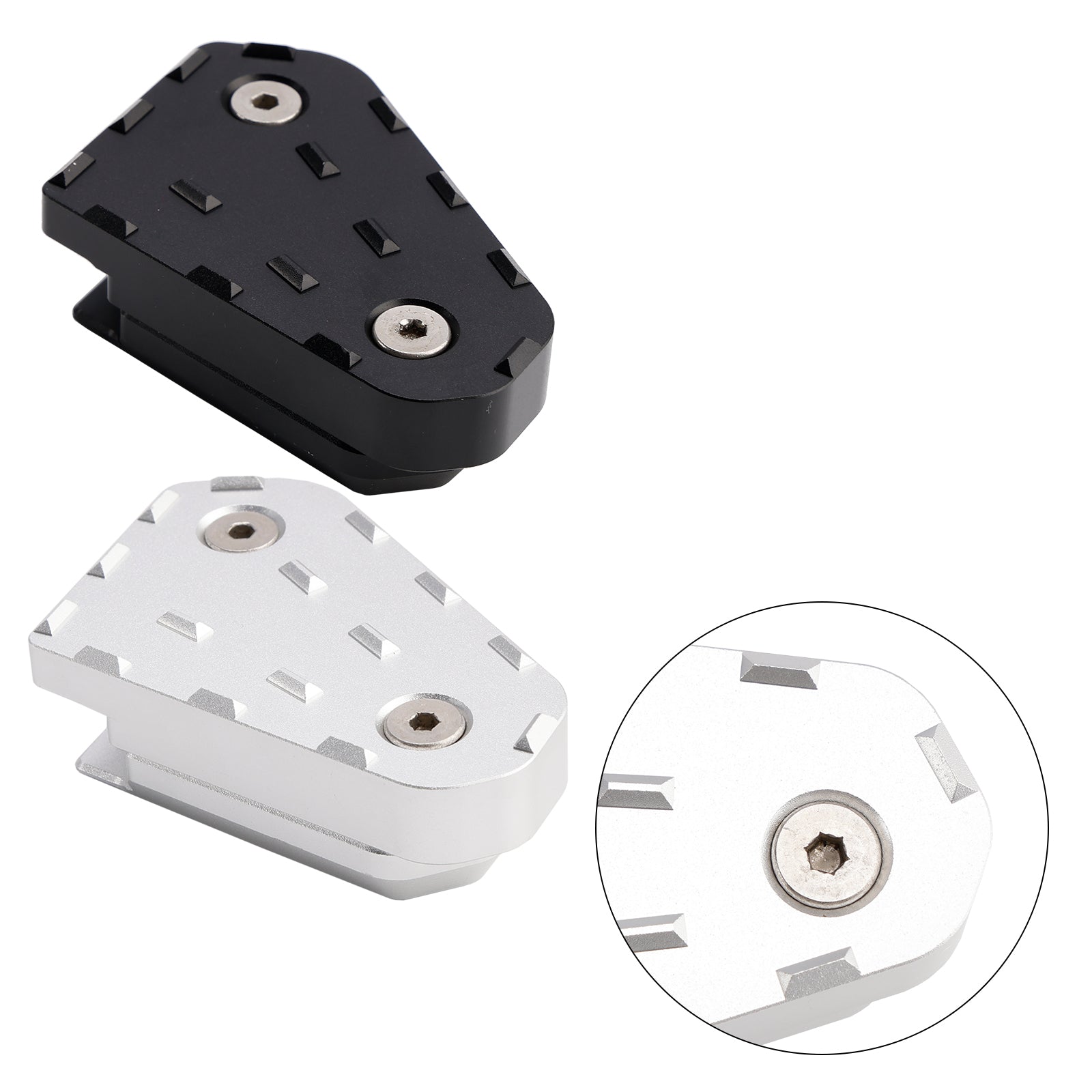 Multistrada 950 1200 1260 CNC Pédale de frein extension PEG PAD Silver