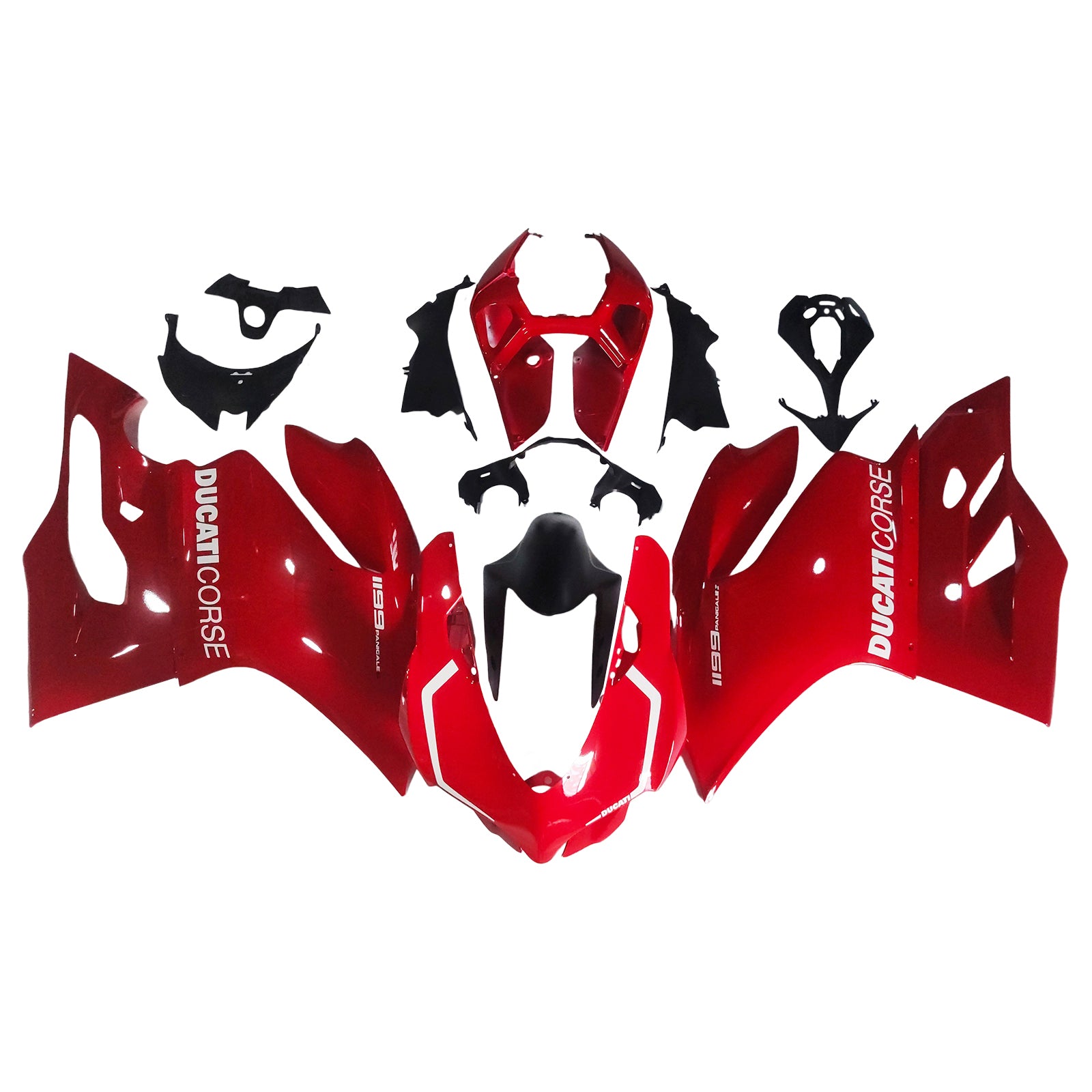 Amotopart 2012-2015 Ducati 899 Red Fairing Kit