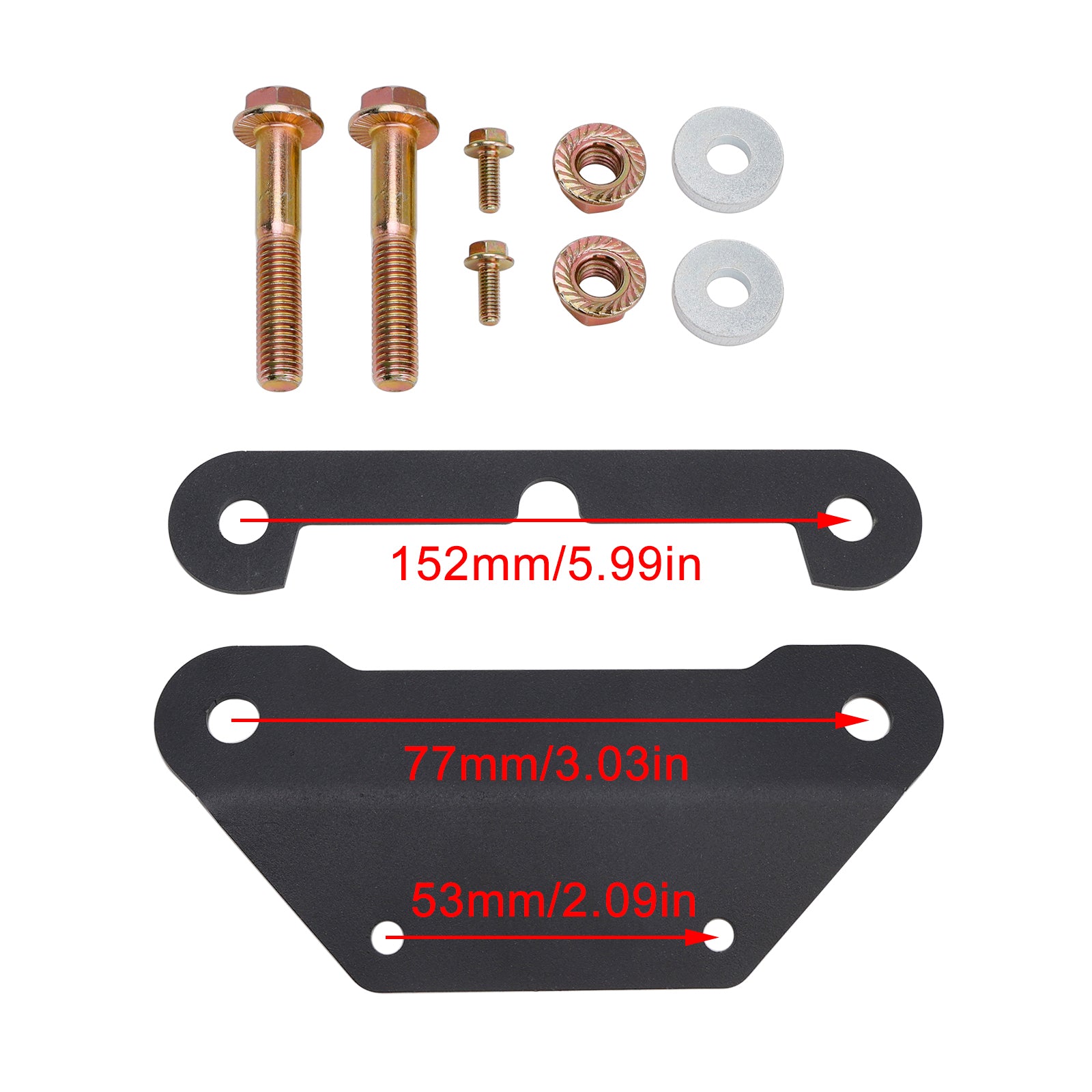Kawasaki Krx 1000 Front Shock Mount Brackets Plate Kit Verstärkungshalterungen