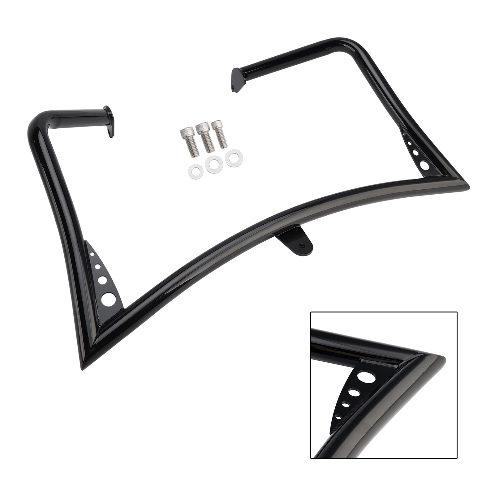 Touring Glide 1997-2008 Bumper Engine Protection Guard Crash Bar Black