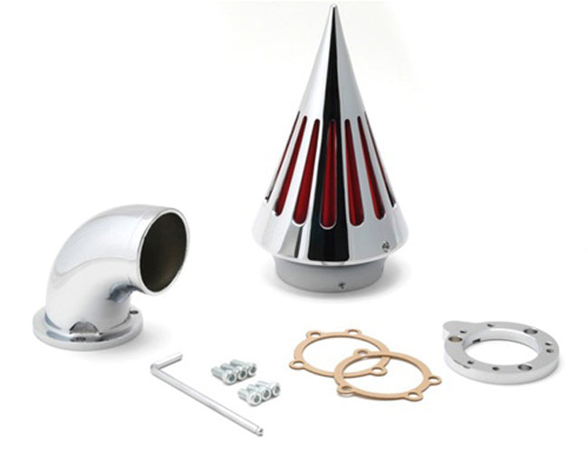 Forgasser turnering av softail inntak filter kit luftrenser sett pigg krom