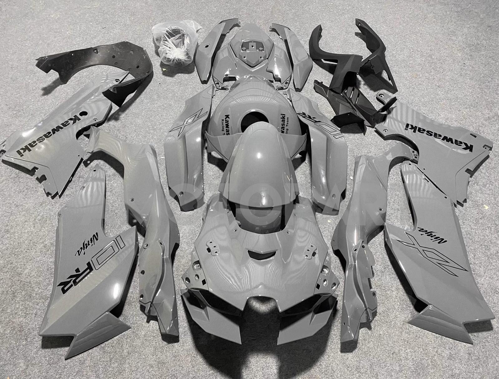 AMOTOPART 2021-2025 KAWASAKI ZX 10RR ZX 10R GRÅ FAIRING KIT