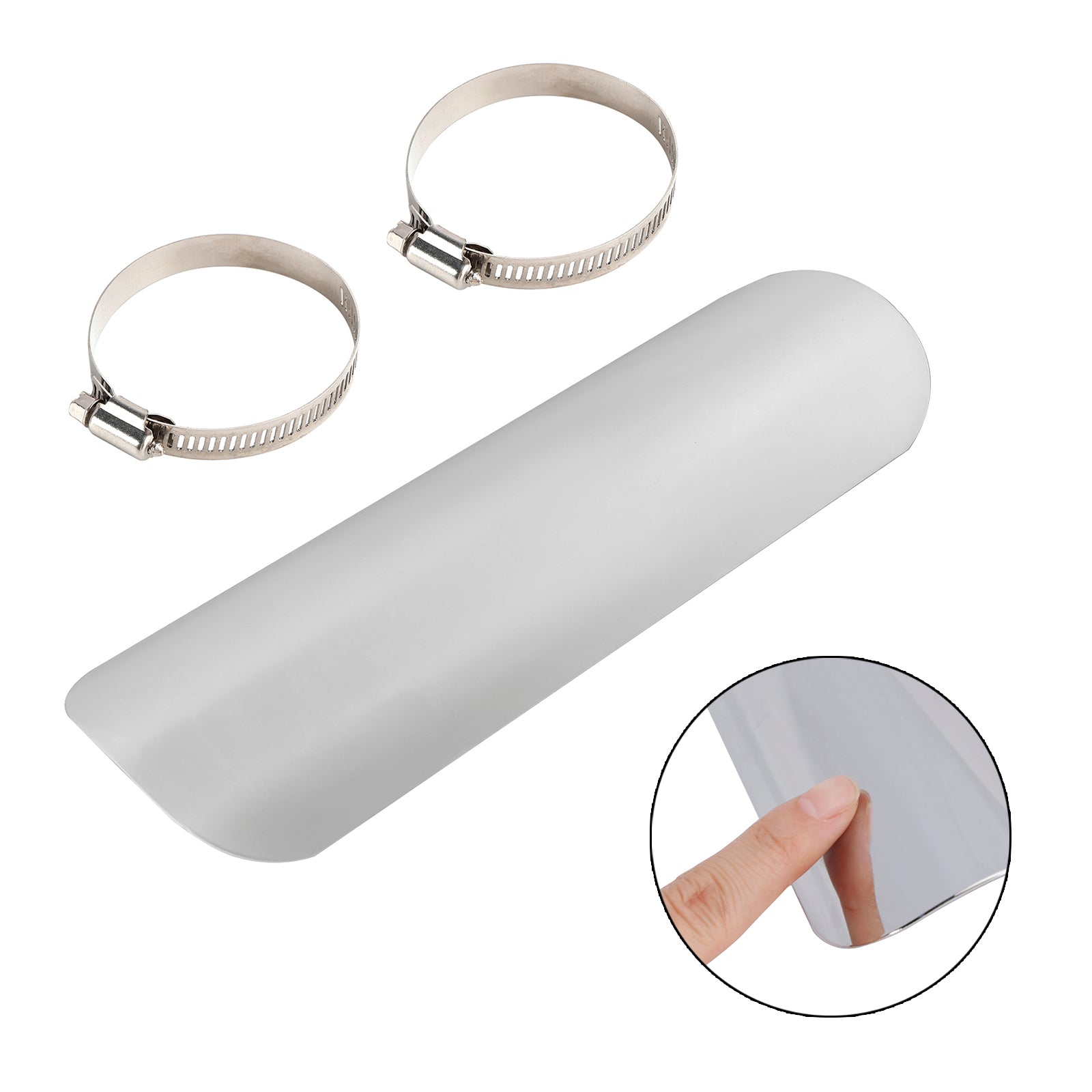 Motorcycle Scooter Cub BlackD Exhaust Side Bracker Cover Steel Decorative Cover