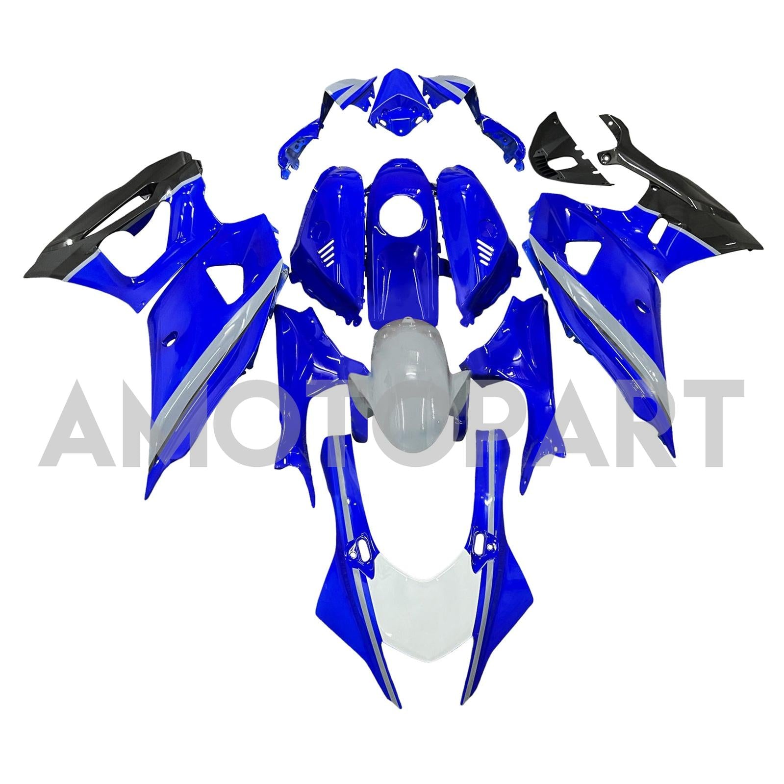 Amotopart 2021-2025 Yamaha YZF-R7 Blue Grey Fairing Kit