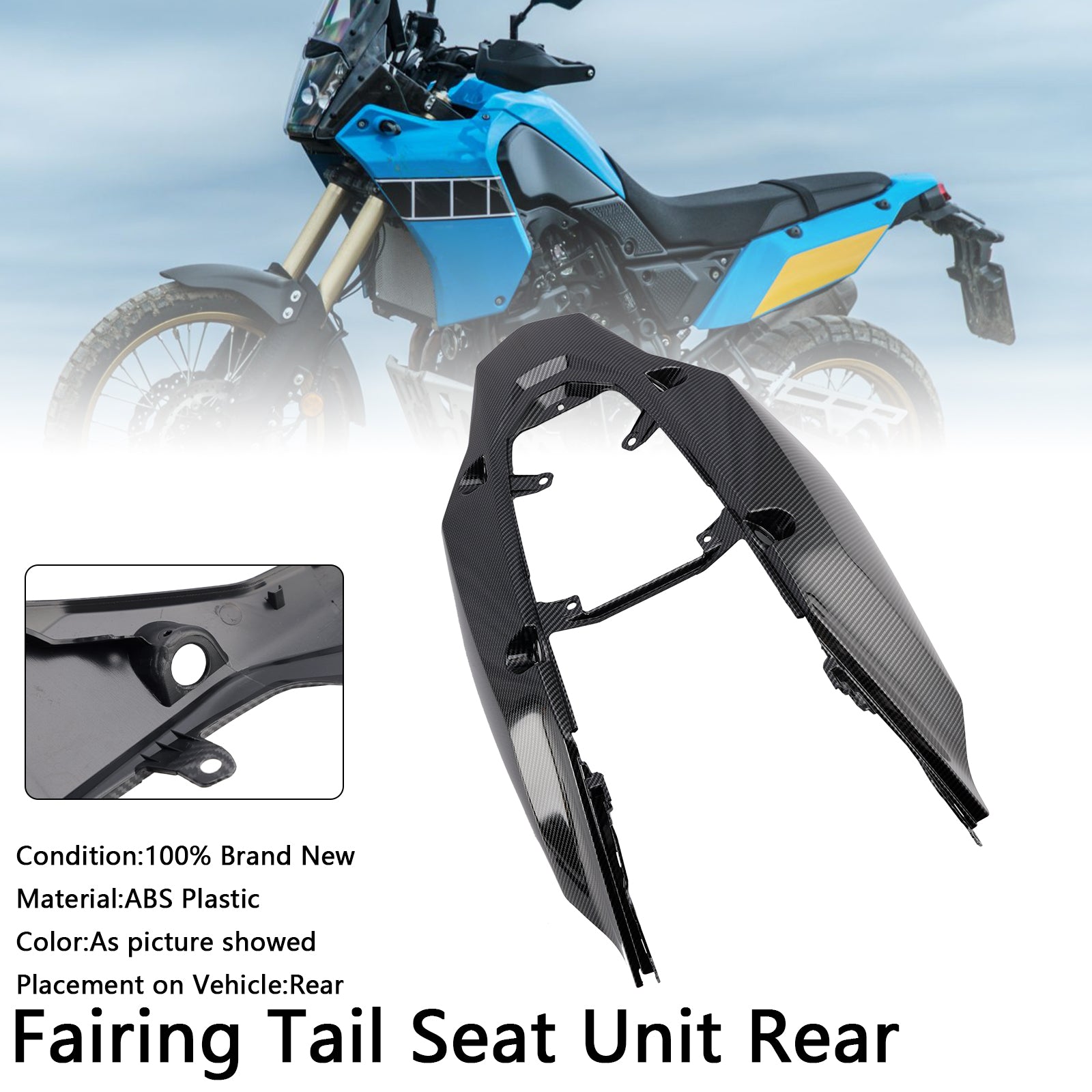 2019-2024 Yamaha Tenere 700 kuipstaartstoel