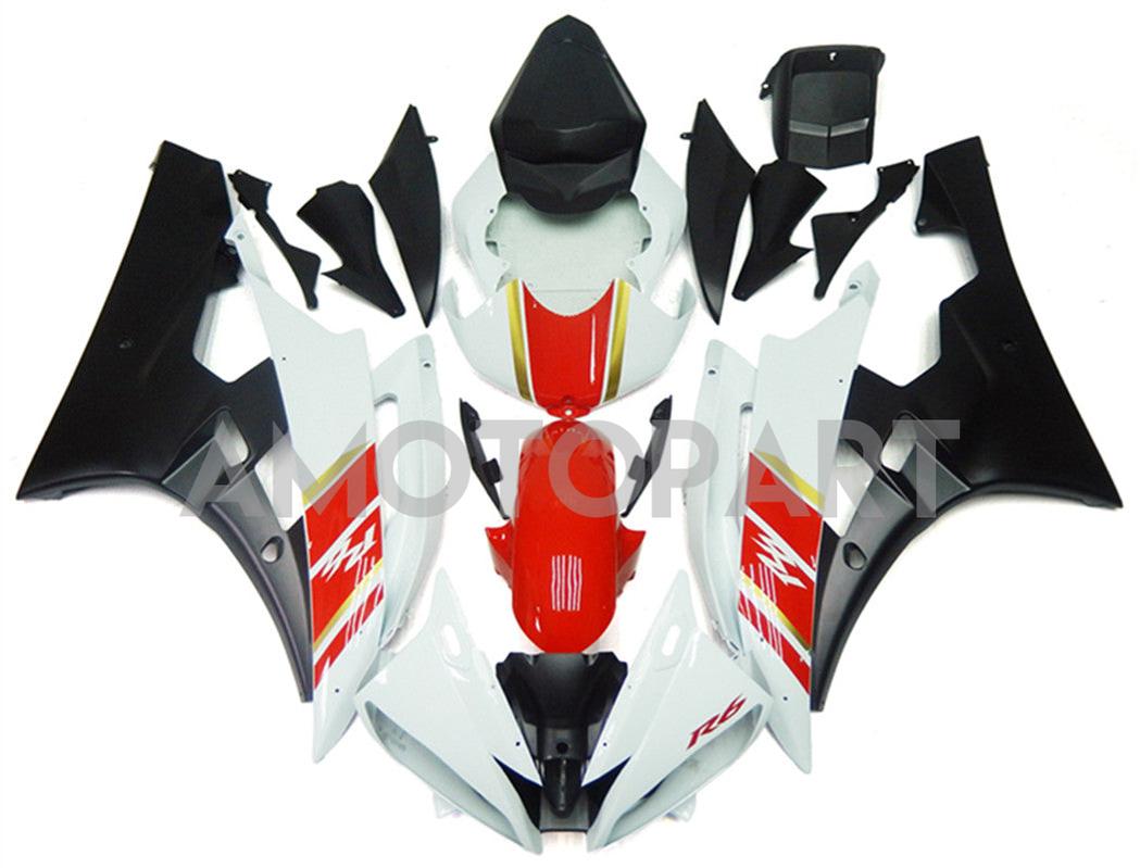 Amotopart Yamaha YZF 600 R6 2006-2007 Red&White Fairing Kit