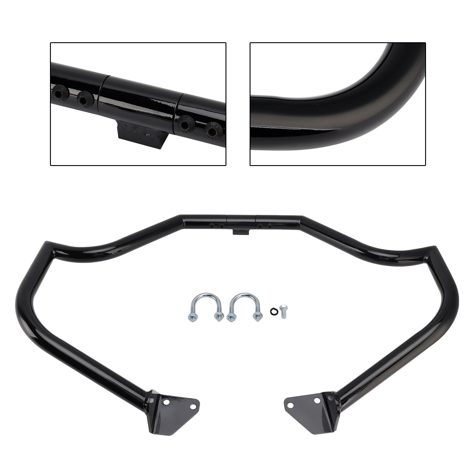 06-17 Dyna Street Bob Chrome Engine Guard Frame Anti-Crash Bumper Protector