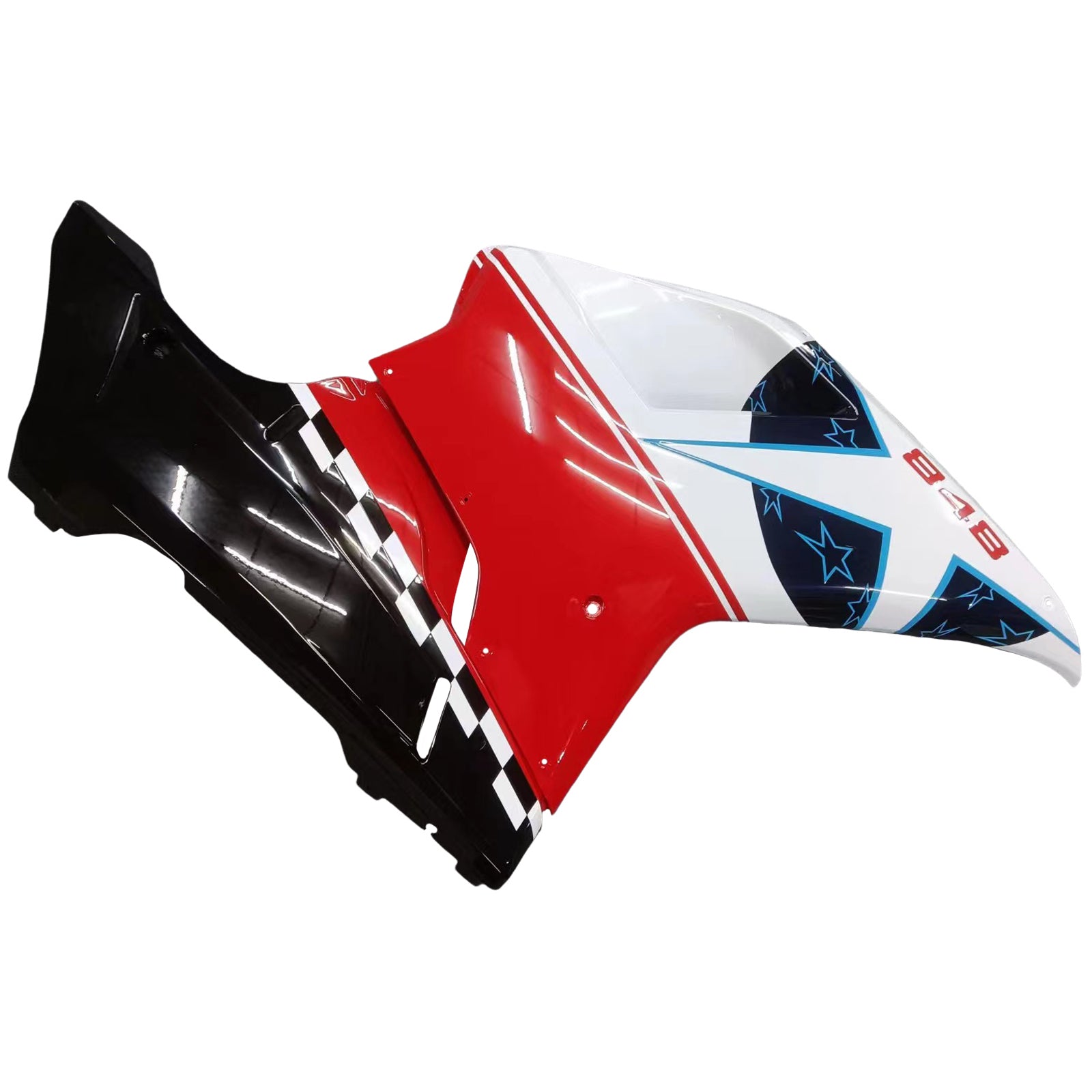 Amotopart 2007-2011 Ducati 1098/1198/848 Black White Red Blue Fairing Kit