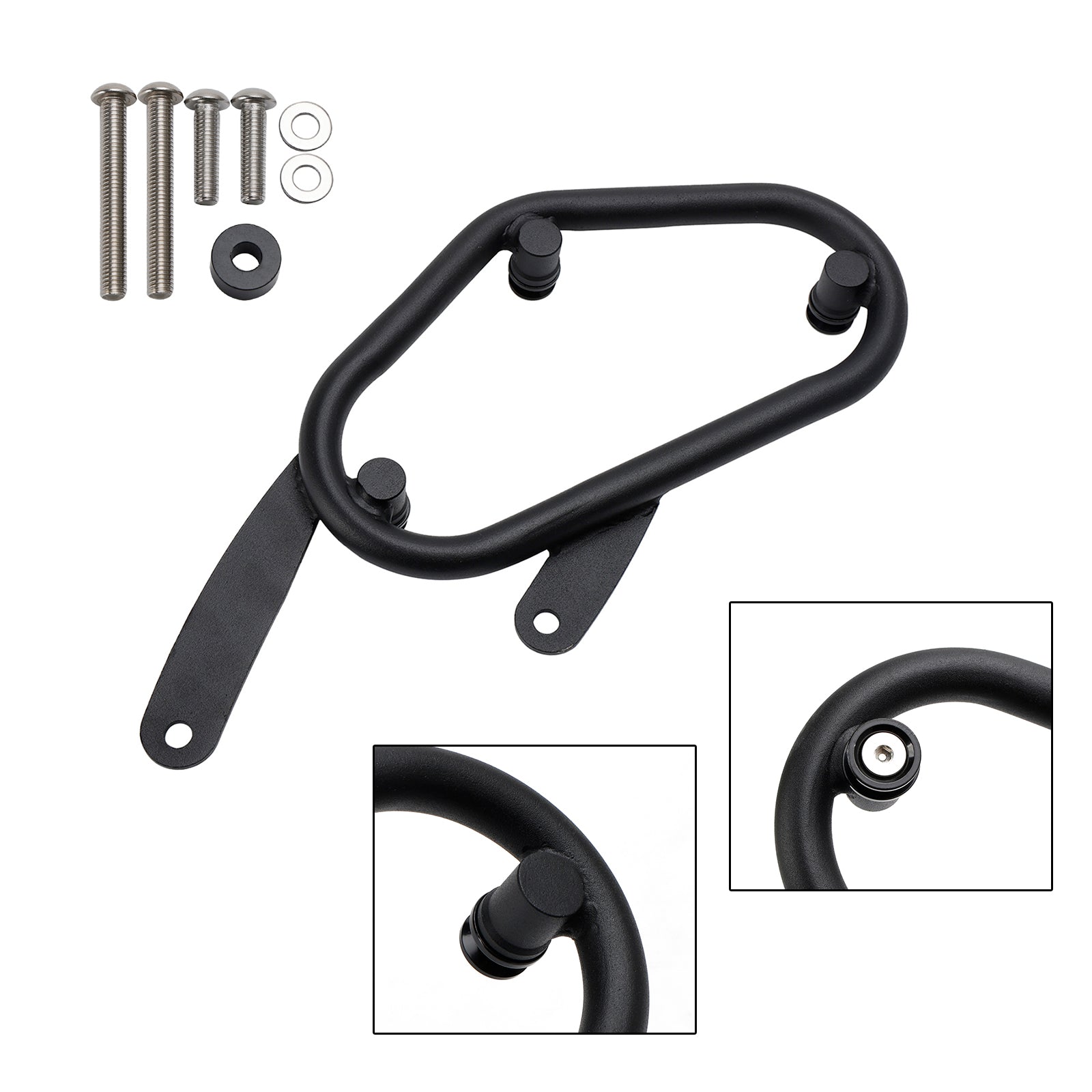 ブラックサドルバッグサポート取付ブラケット左ホンダ Cl300 Cl500 2023-2024