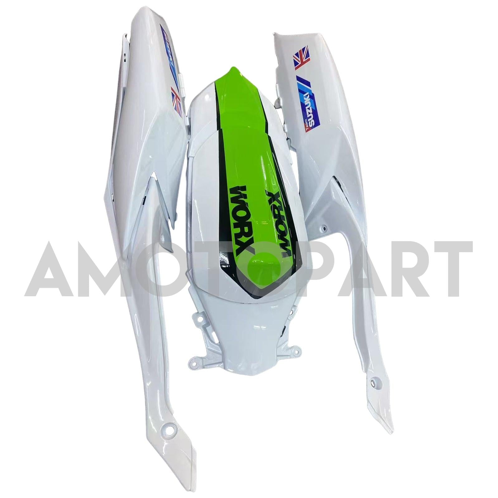 Amotopart 2008-2009 Suzuki GSXR 600/750 White Fairing Kit