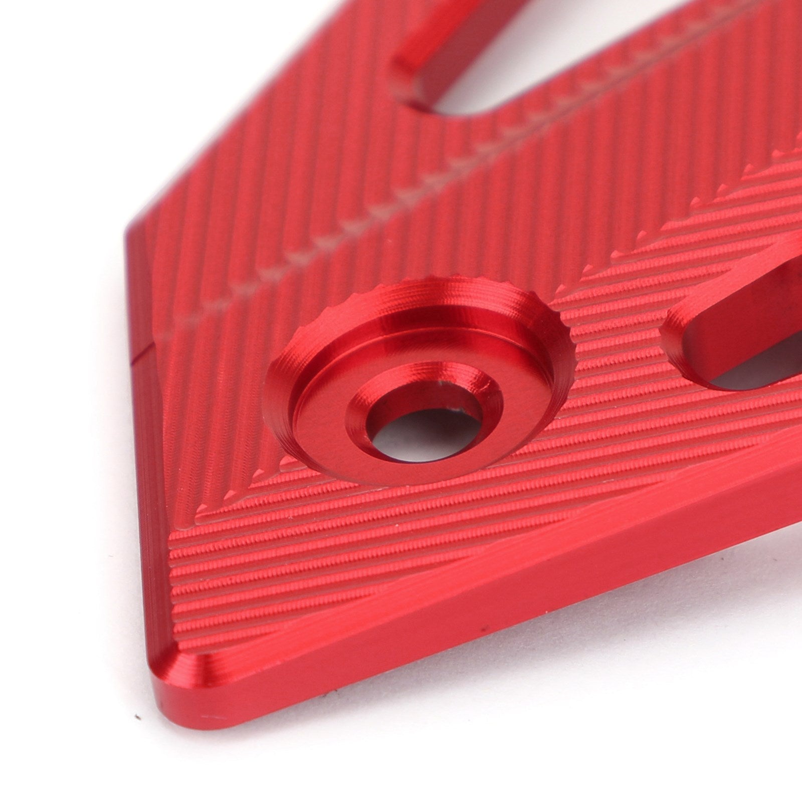 17-21 Kawasaki Z900 Footpeg Footrost Heel Plates Guard Protector Set Red