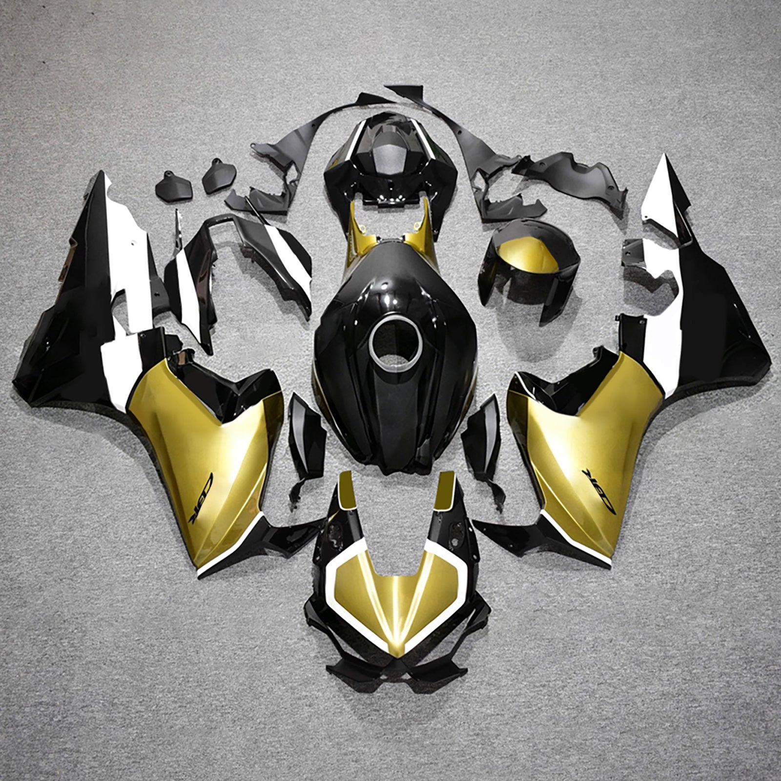Amotopart 2017-2026 Honda CBR1000RR Black/Gold Fairing Kit