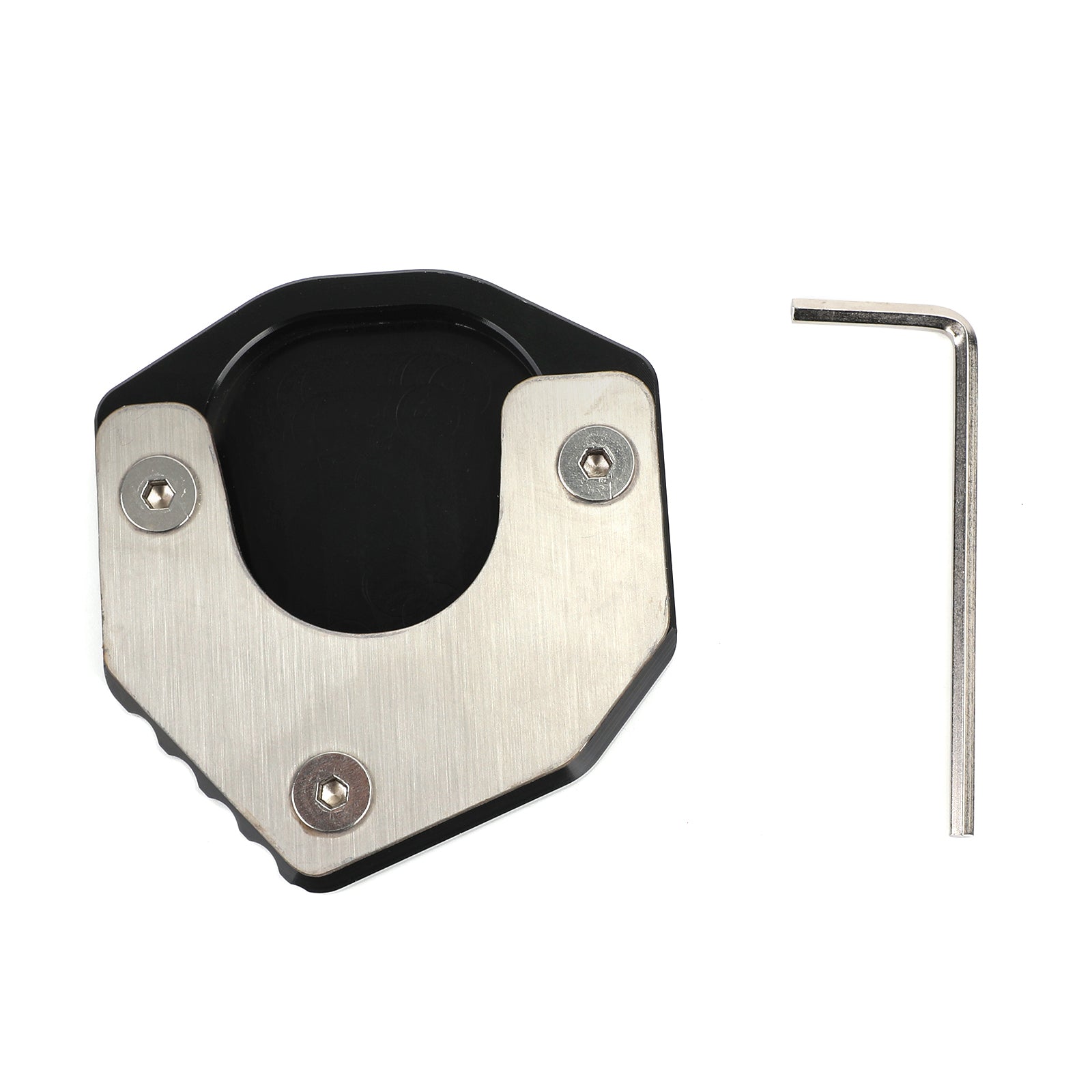 Kickstand Sidestand Enlarge Plate Pad for SUZUKI DRZ400S/E DRZ400SM 2000+ Black