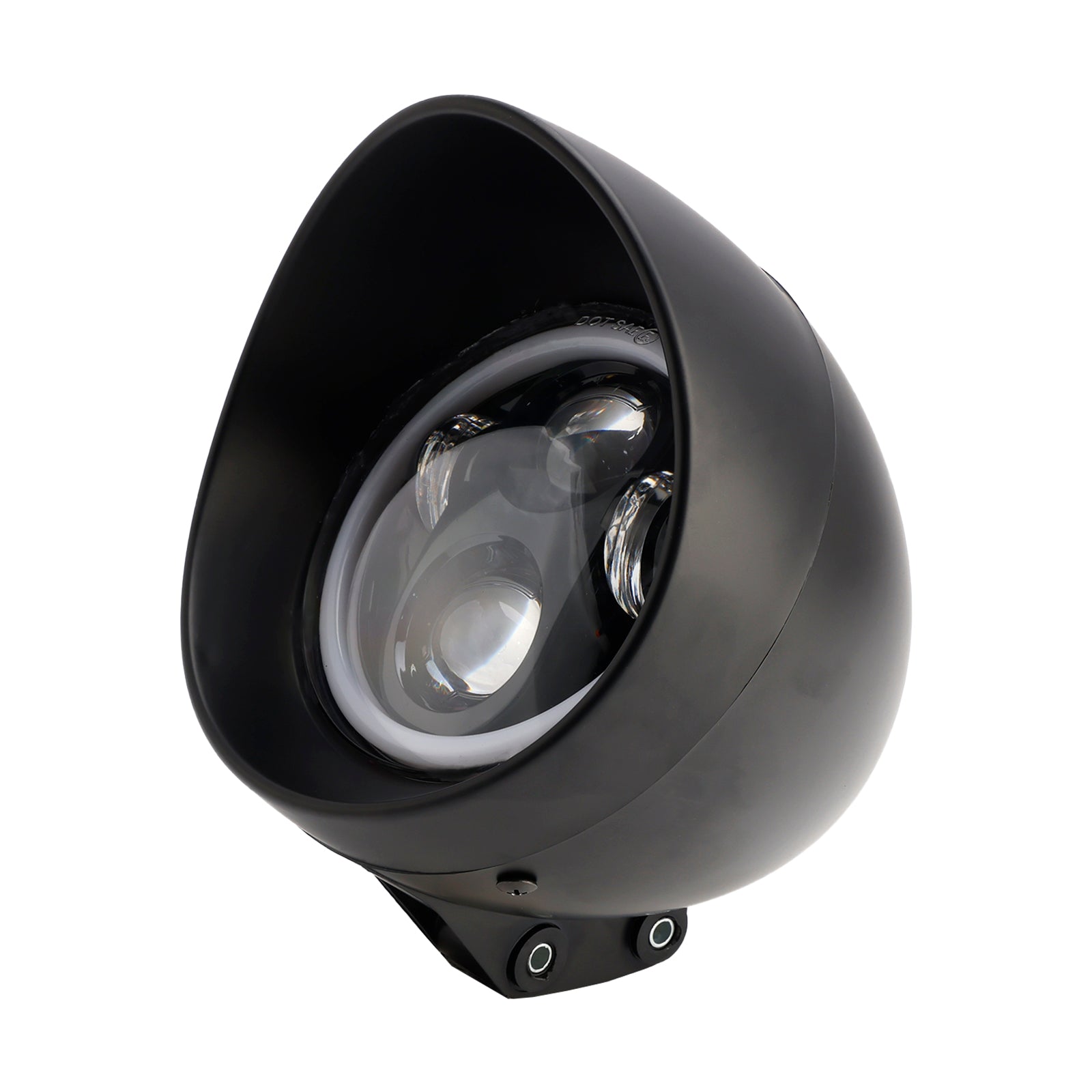 Motorcycle Universal Chrome 5.75" Headlight Lamp Spotlight 4-Bulbs