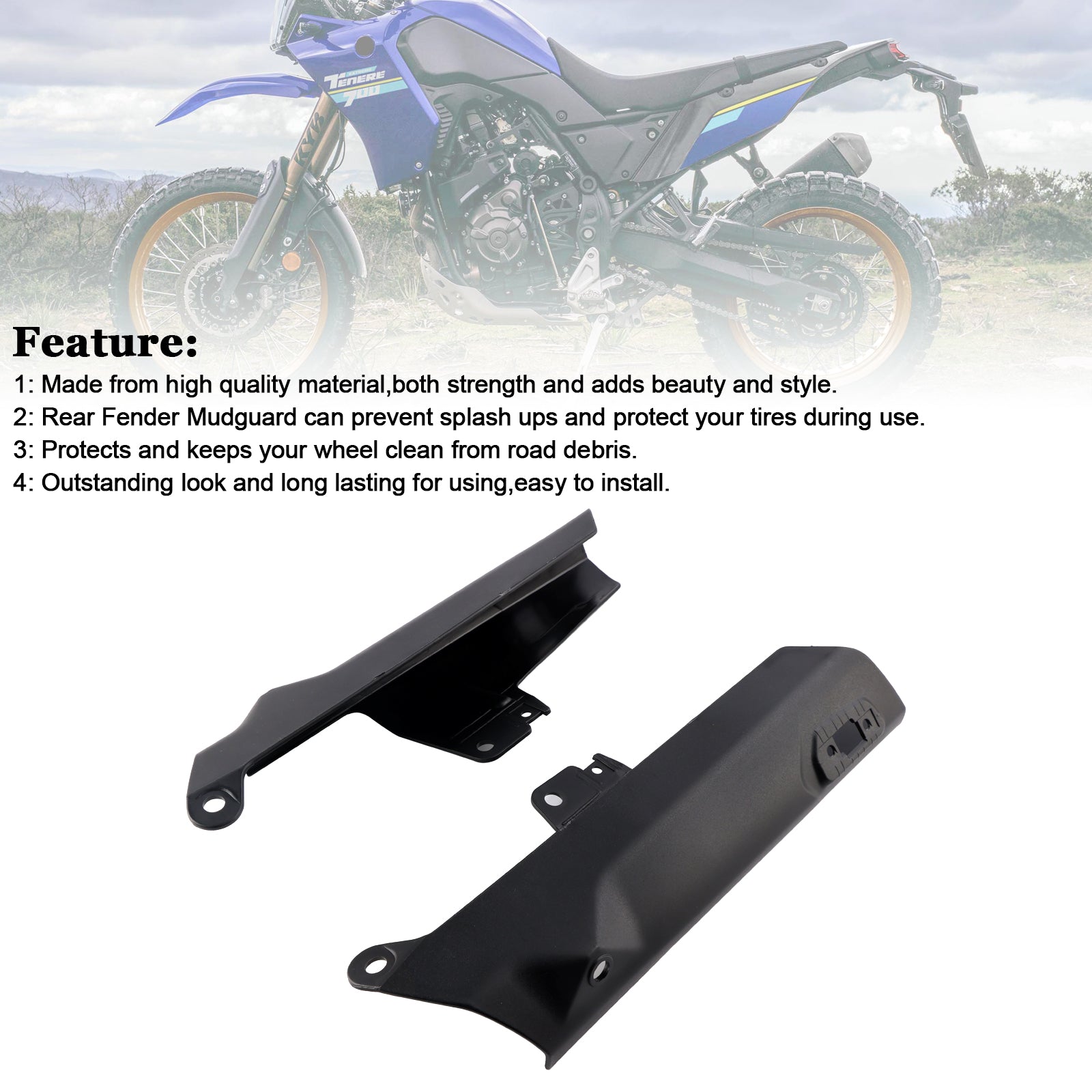 2019-2024 YAMAHA Tenere 700 Front Fender Side Panel Protector Fairing