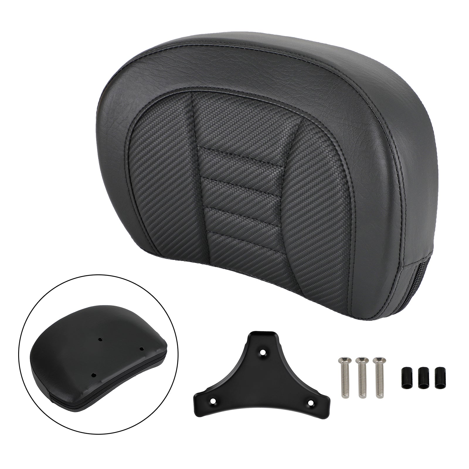 Driver Rider Sissy Bar Seat Backrest Pad for CVO Street Glide FLHXSE 2015-2021