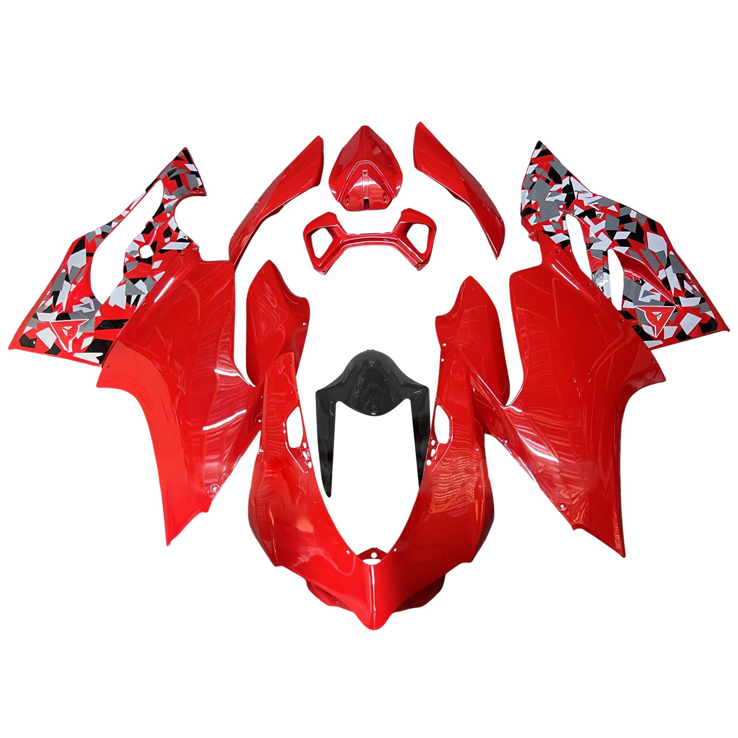 Amotopart 2012-2015 Ducati 899 Red Style 3 Kit de carenagem