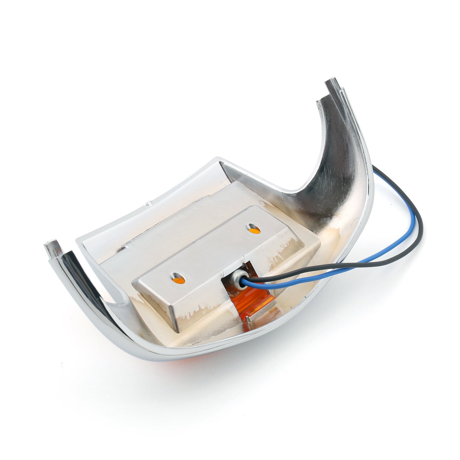 Harley Road King FLHR Classic Yellow Socket Front Mudguard Fender Tip Light