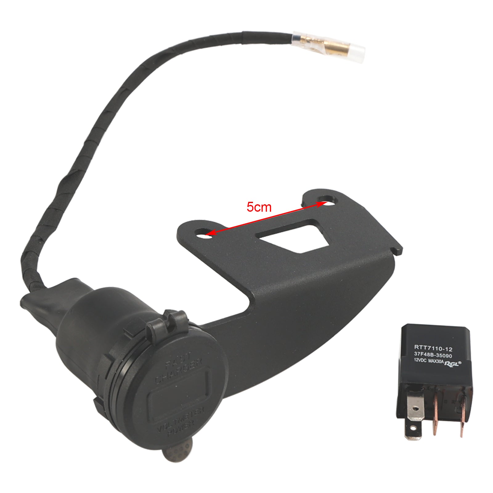 22-24 Honda Rebel CMX300 CMX500 12v Chargeur de prise USB + C