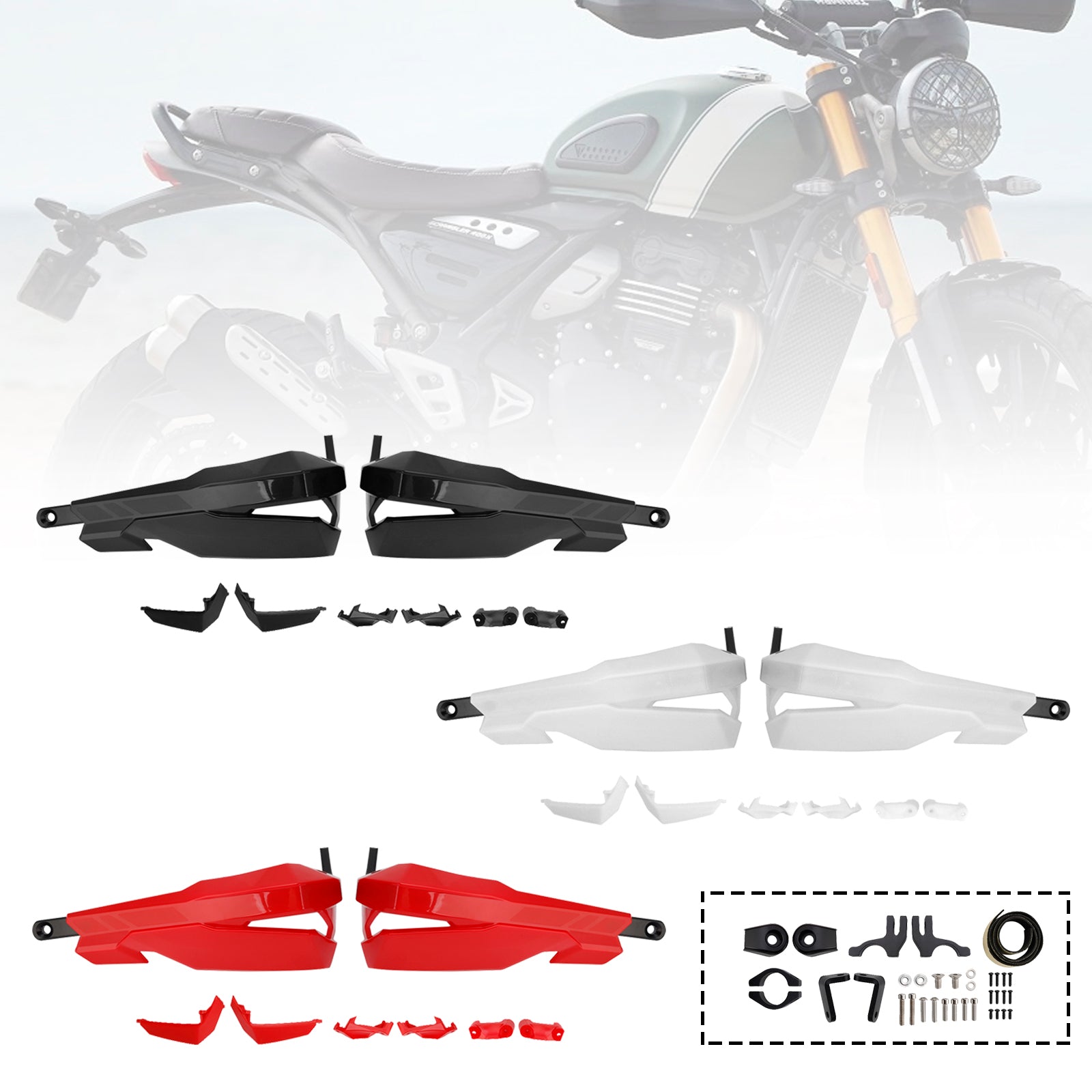 2024-2025 SCRAMBLER 400 X Handguard Protector